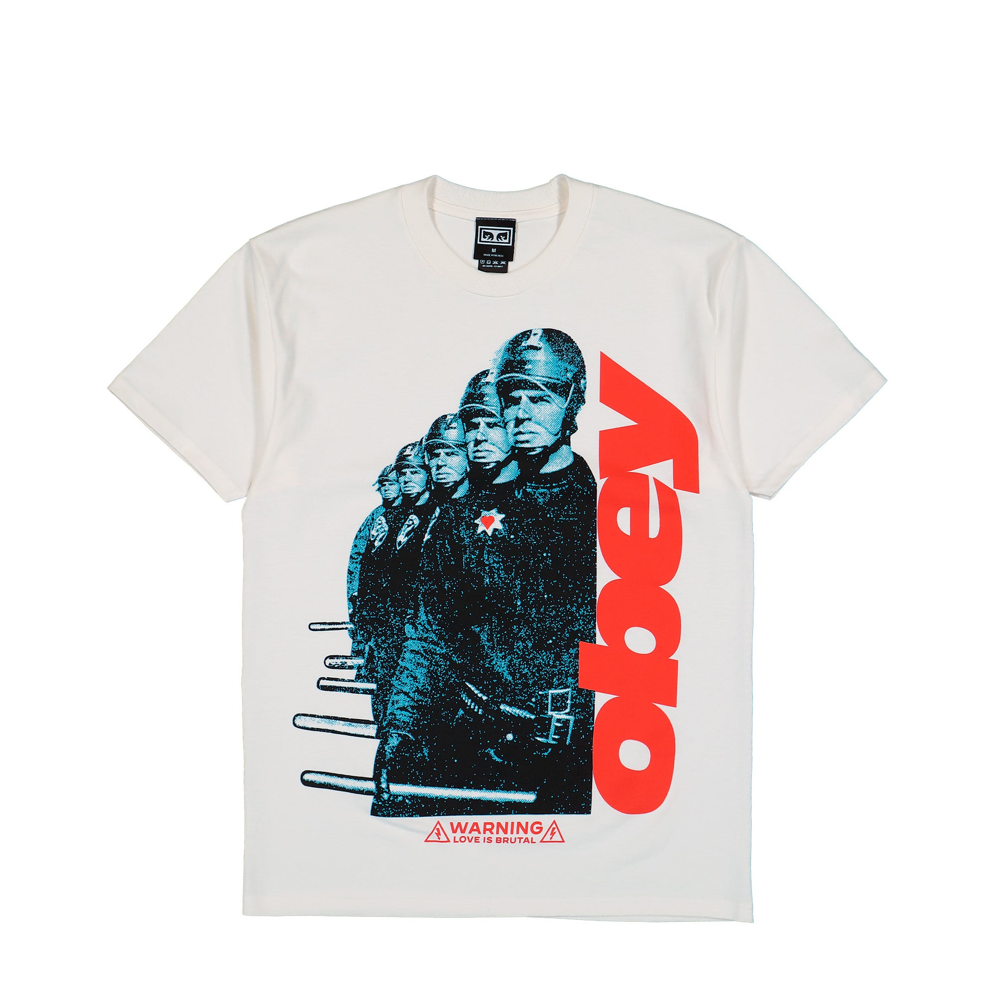 Obey Love Is Brutal T-Shirt Vintage White T-Shirt 165264486-VWH | Overkill