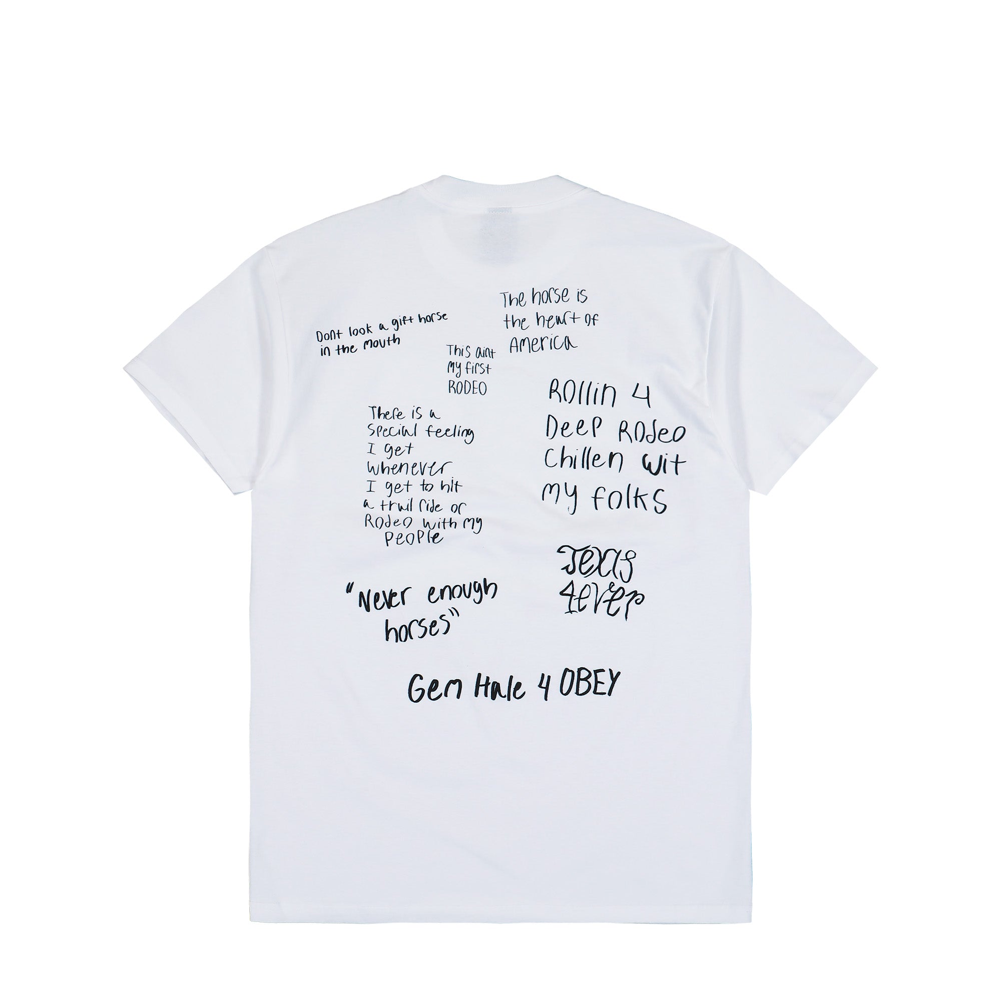 Obey Rodeo Queen T-Shirt White T-Shirt 165264537-WHT Close-up | Overkill