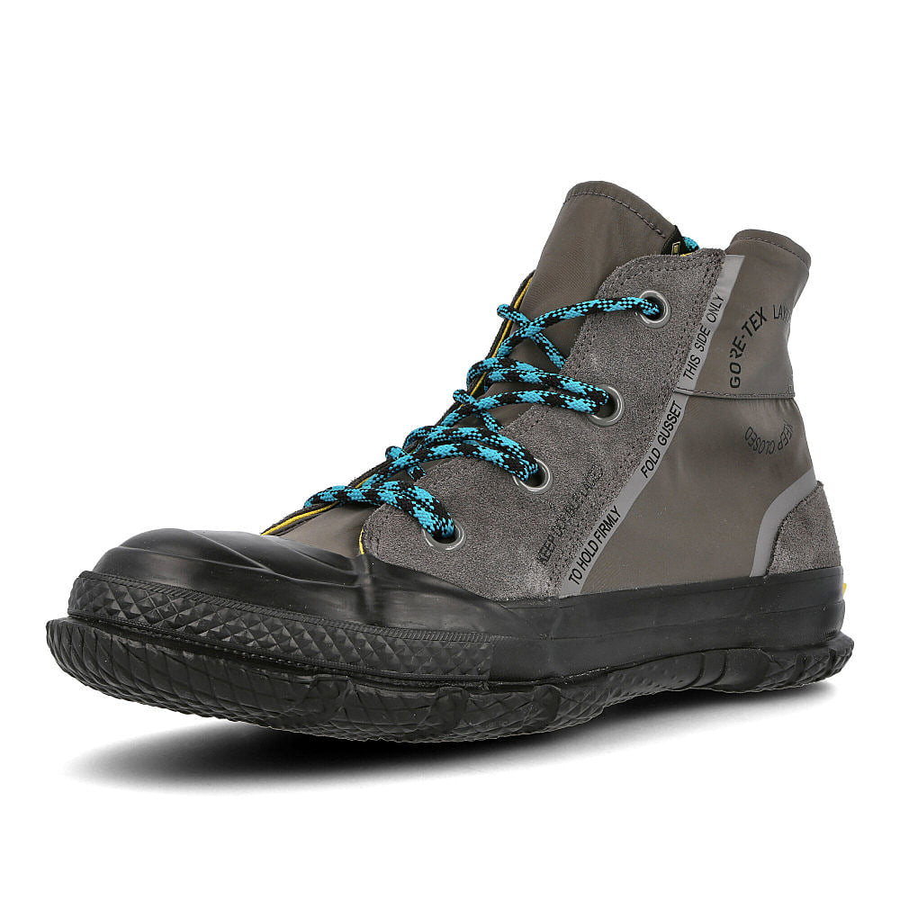 Converse ct mc18 hi Corbon Grey-Turbo Green-Black Sneakers Close Up | Overkill