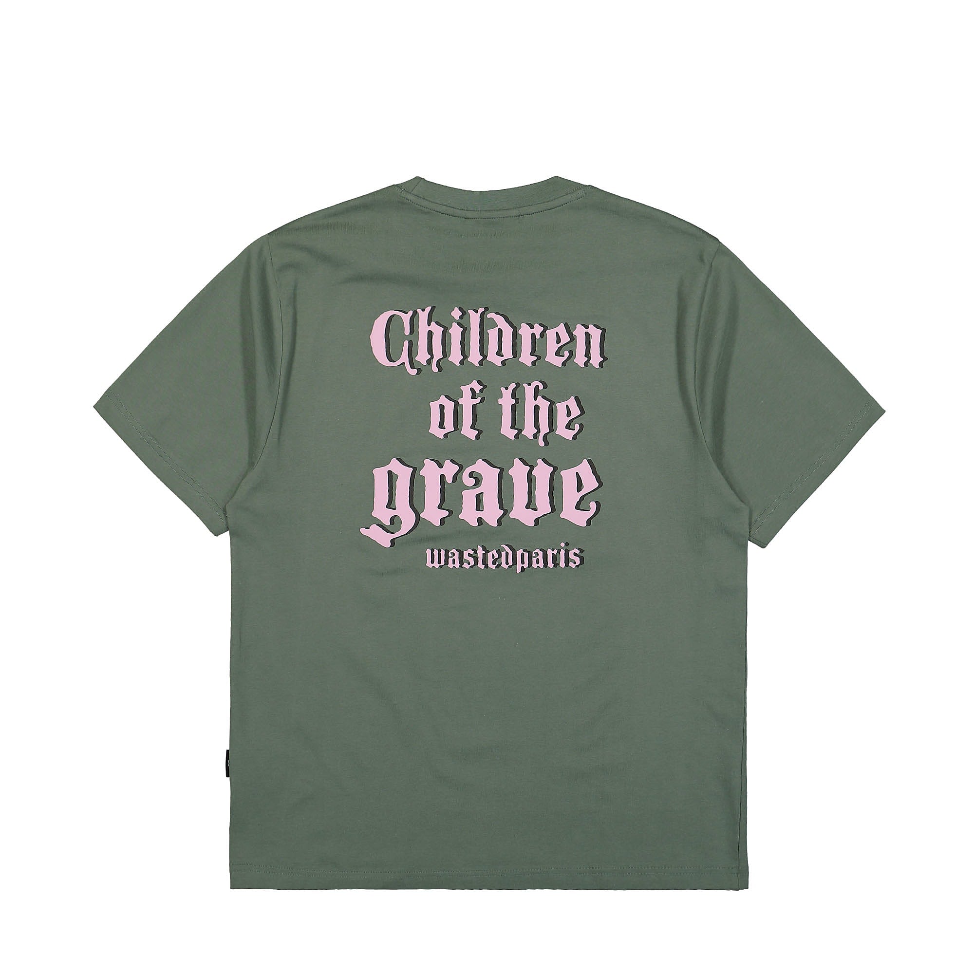 Wasted Paris Grave T-Shirt Lichen Green T-Shirts Close-up | Overkill