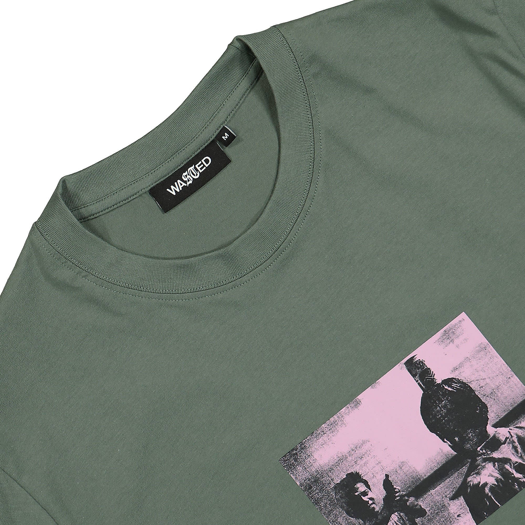 Wasted Paris Grave T-Shirt Lichen Green T-Shirts Material | Overkill