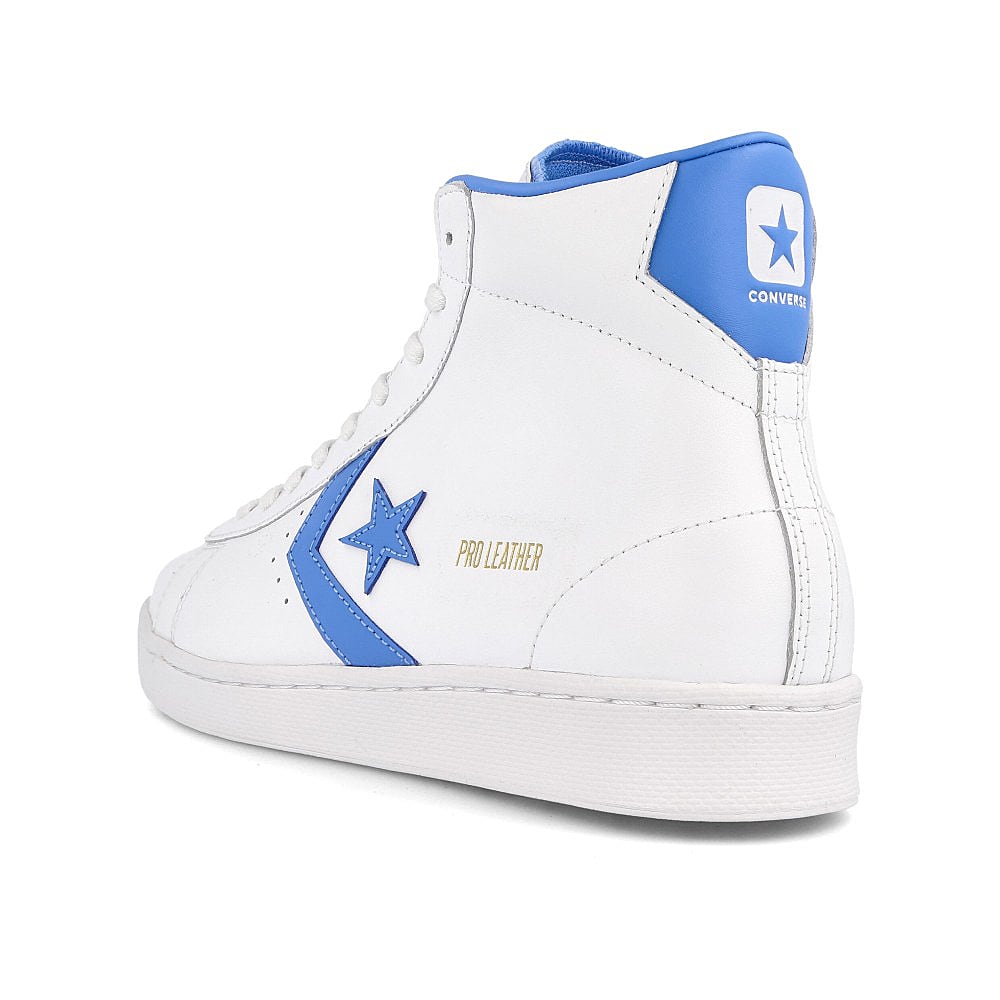 Converse pro leather mid White-Coast Blue-White Sneakers Material | Overkill