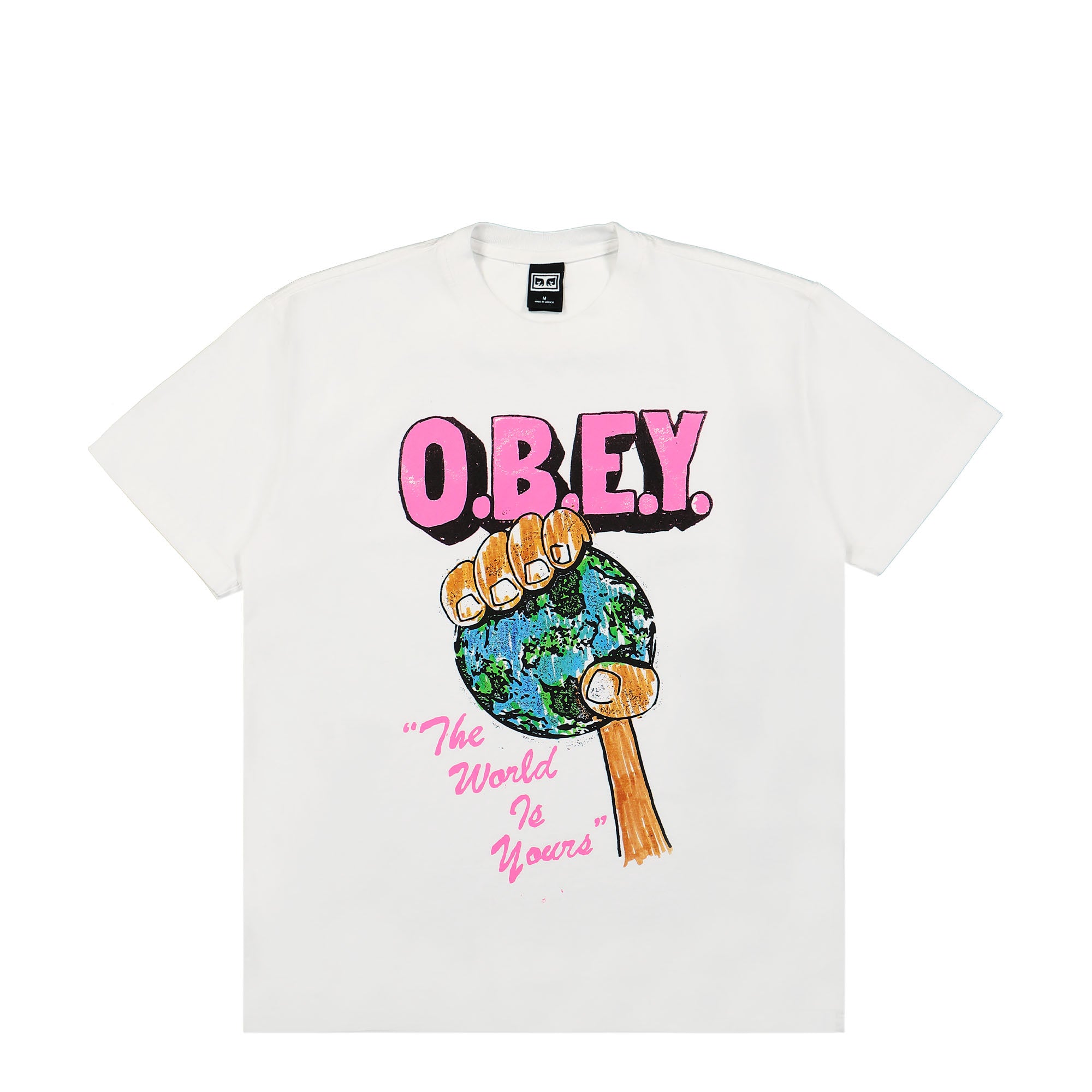 Obey The World Is Yours Tee White T-Shirts 166913366 / White | Overkill