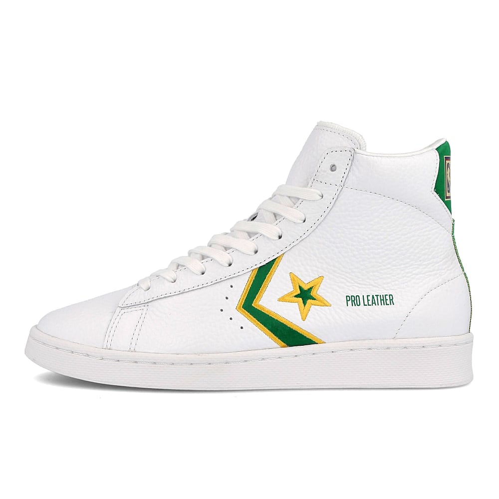 Converse pro leather mid White-Clover-Amarillo Sneakers 167061C | Overkill
