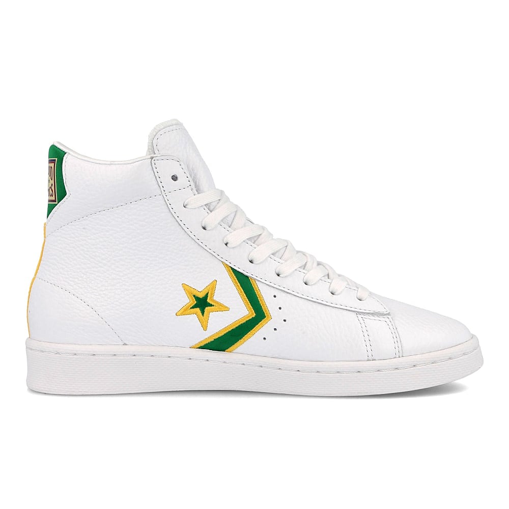 Converse pro leather mid White-Clover-Amarillo Sneakers Silhouette | Overkill
