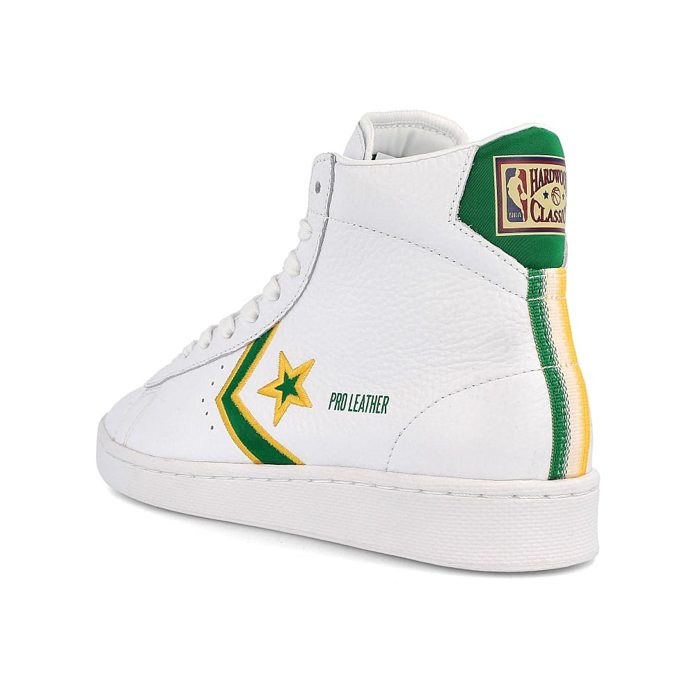 Converse pro leather mid White-Clover-Amarillo Sneakers Material | Overkill