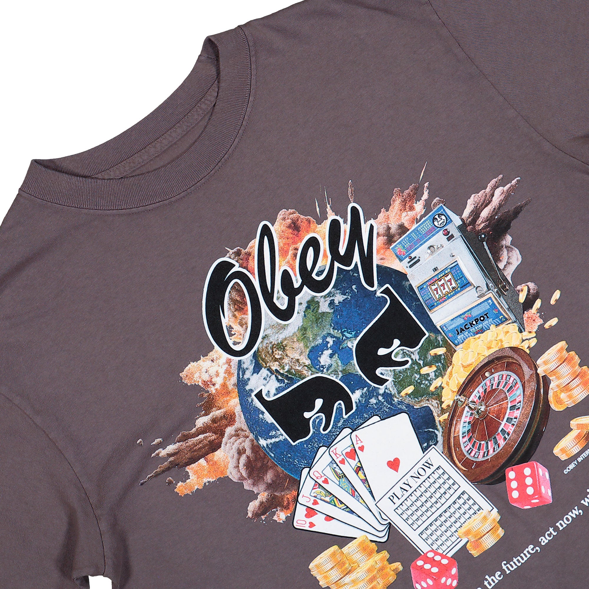 Obey Act Now T-Shirt Pigment Dusty Black T-Shirt 167924257 / Pigment Dusty Black Detailfoto | Overkill