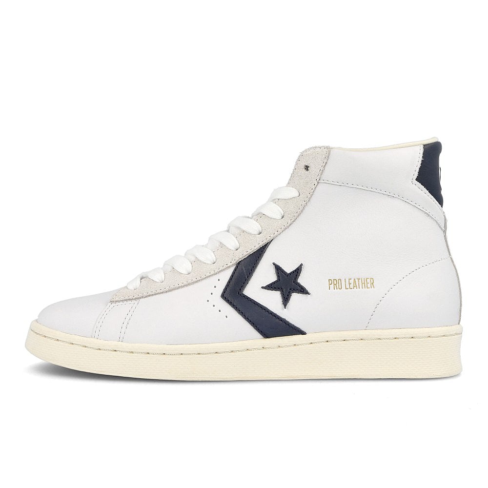 Converse pro leather og mid White-Obsidian-Egret Sneakers 167968C | Overkill