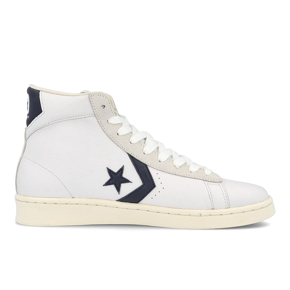 Converse pro leather og mid White-Obsidian-Egret Sneakers Silhouette | Overkill