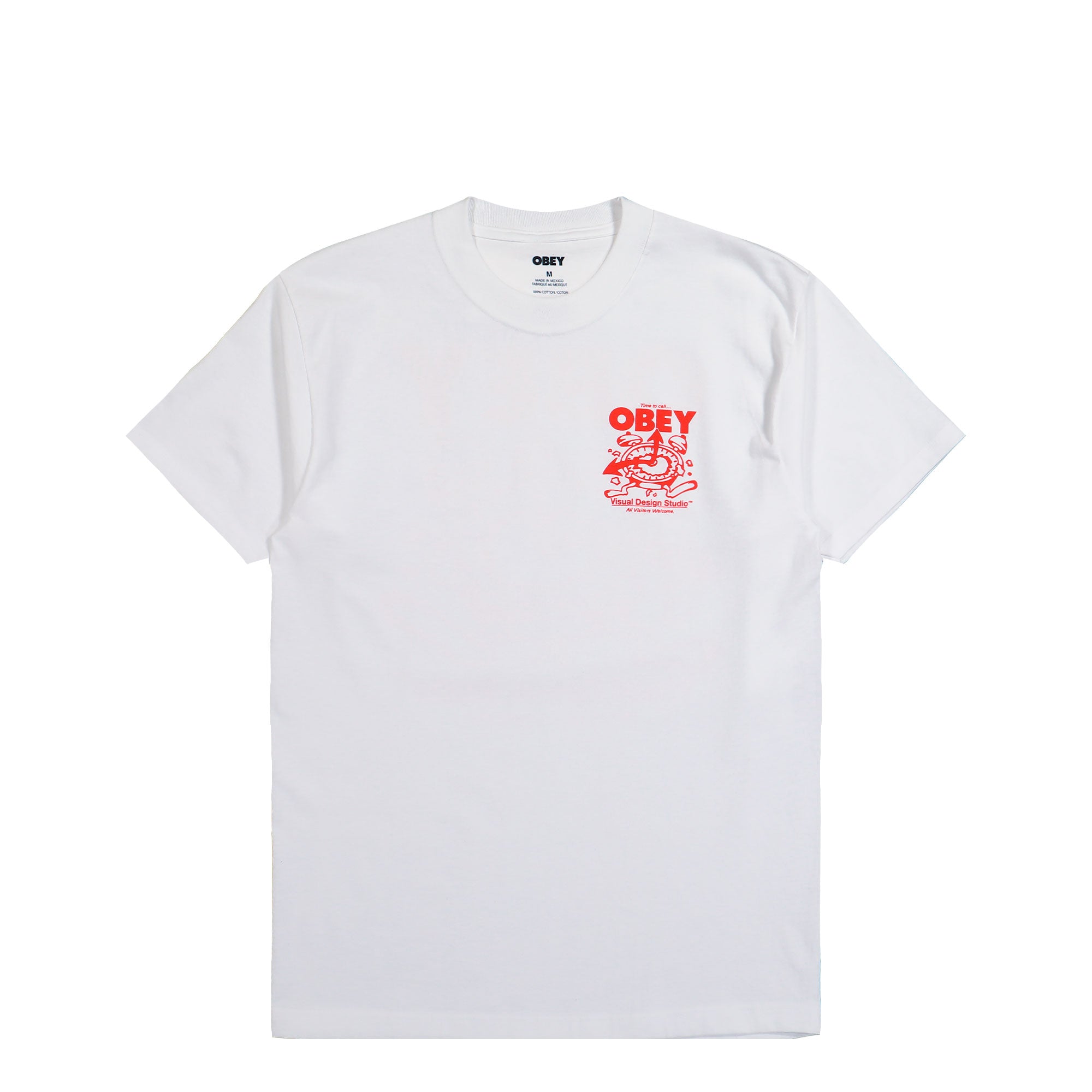Obey Time to Call Obey White T-Shirts 168024321 | Overkill