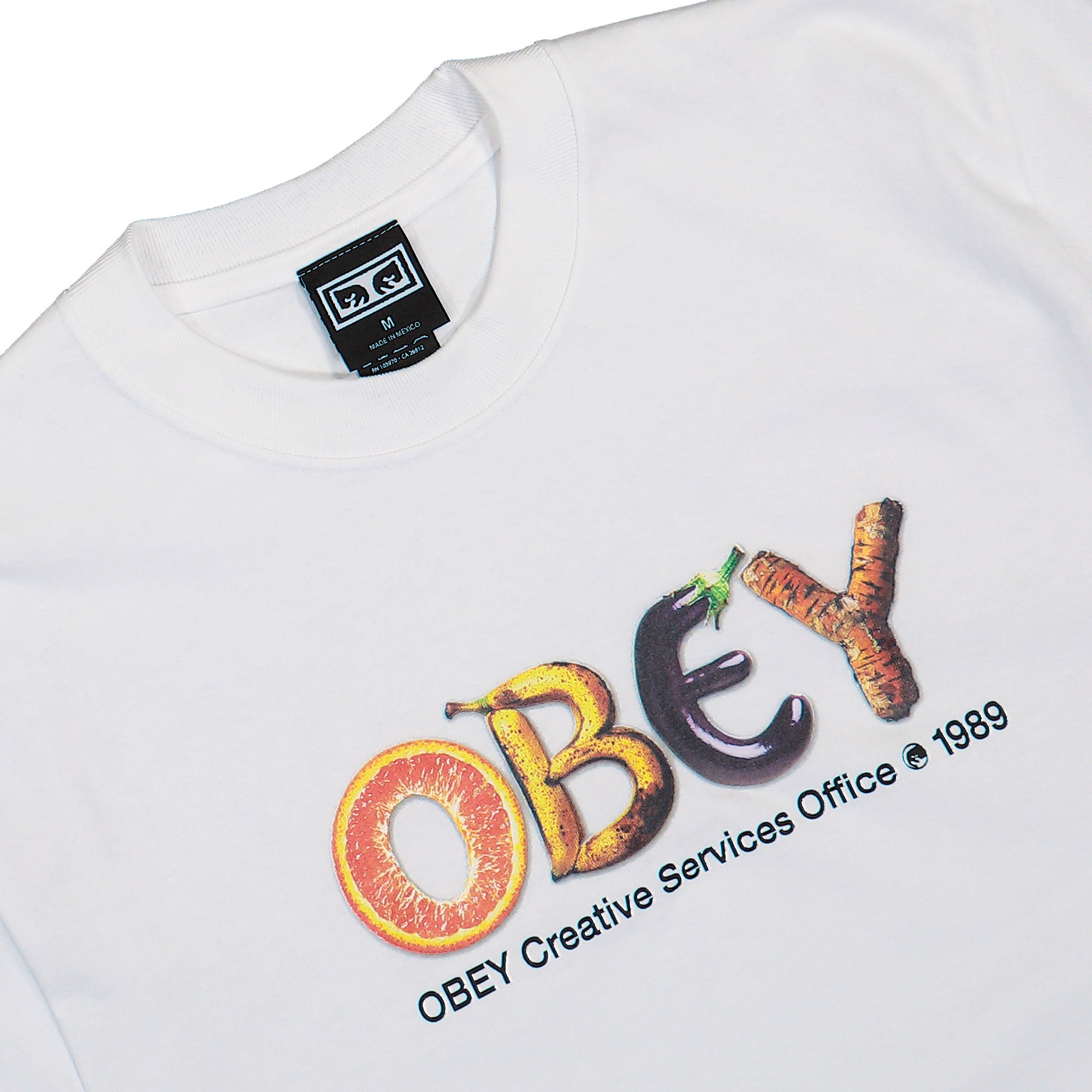 Obey Creative Services Office T-Shirt White T-Shirt 168024461-WHT Detailfoto | Overkill