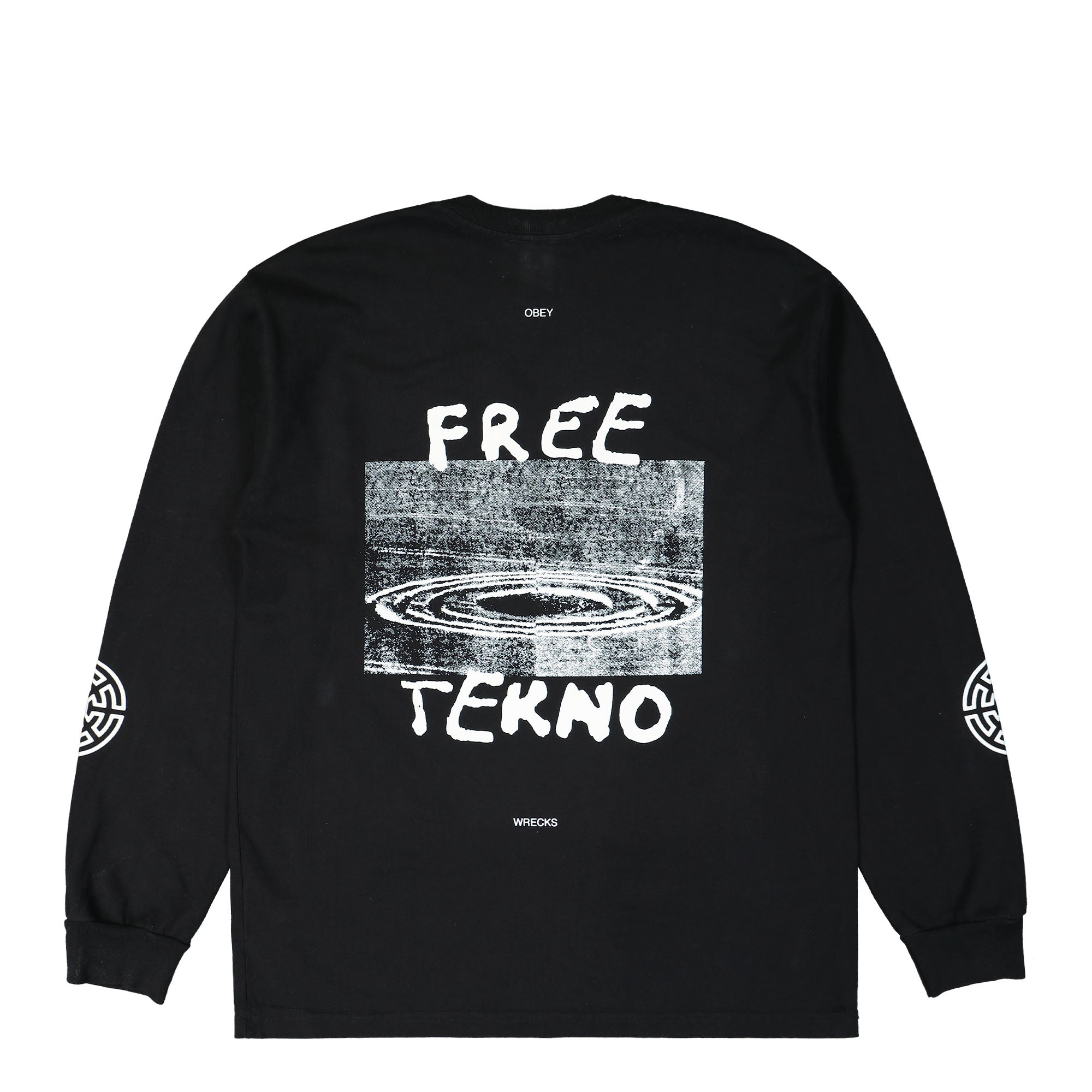 Obey Heavyweight LS Classic T-Shirt Black Longsleeves Close-up | Overkill