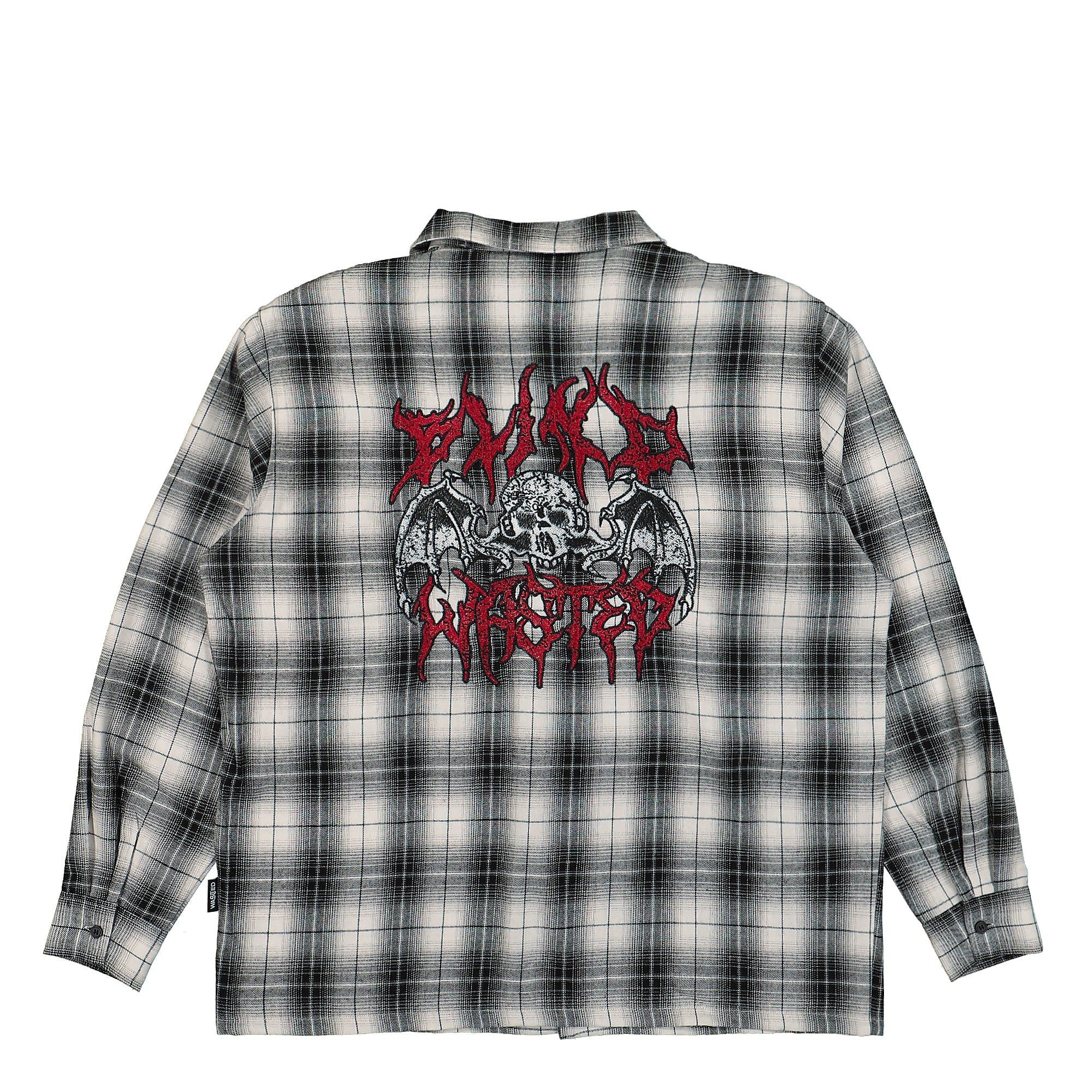 Wasted Paris Tartan Bones Shirt Black / White Shirts Detail view 1 | Overkill