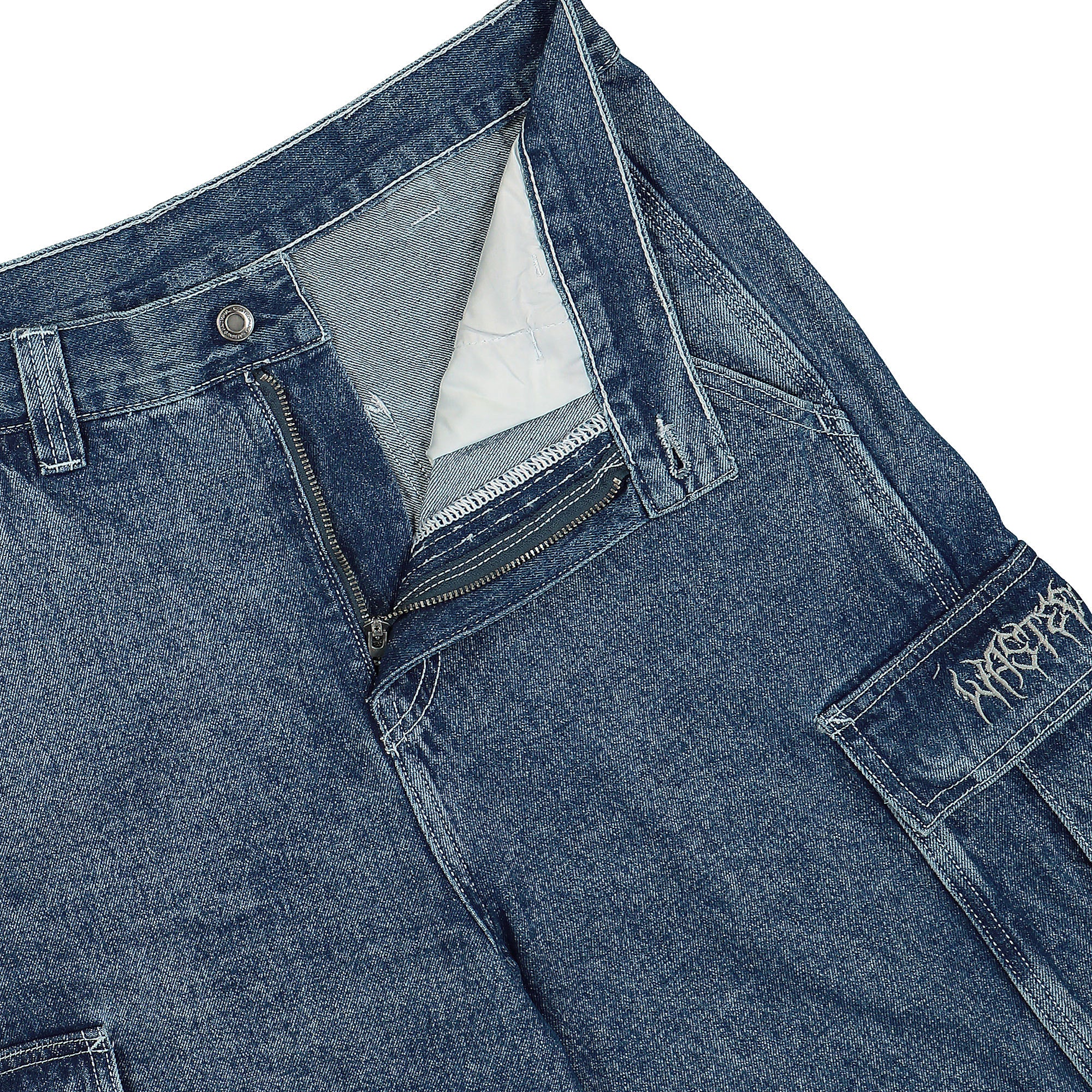 Wasted Paris Creager Shorts Washed Blue Shorts Detailfoto | Overkill