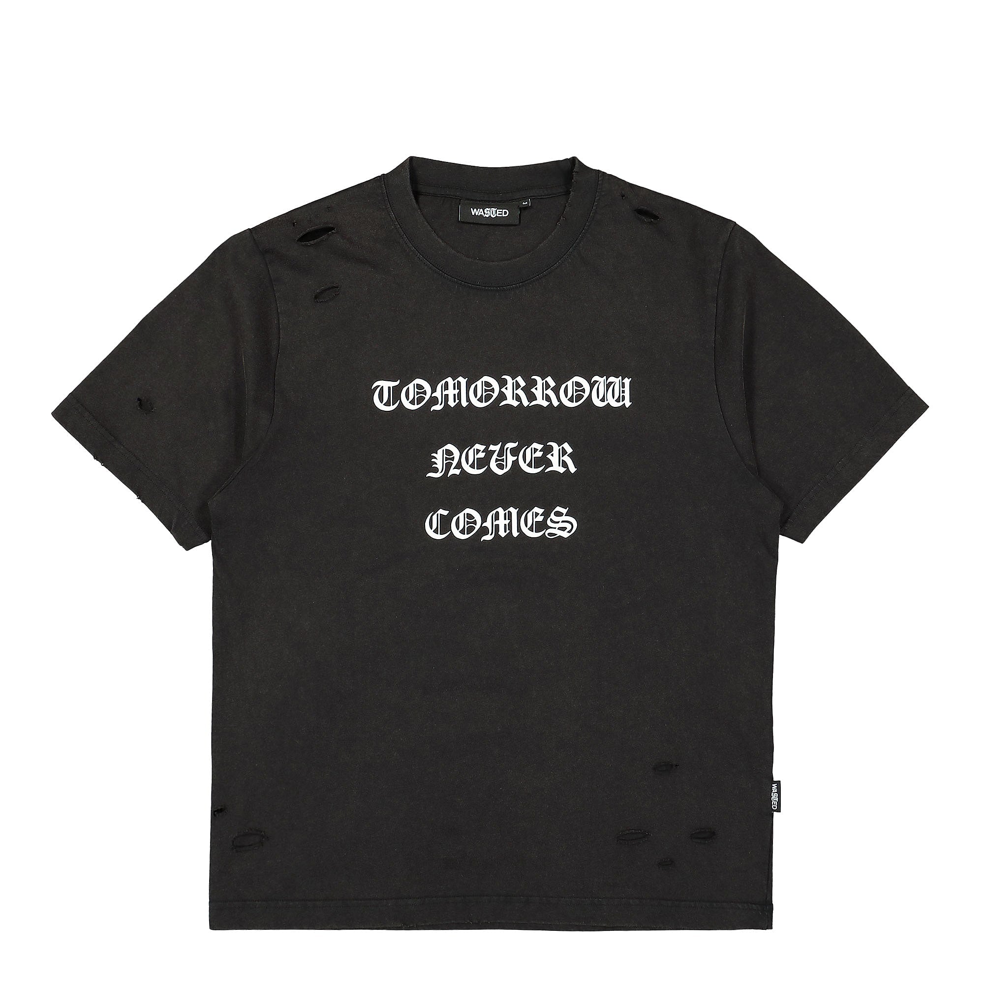 Wasted Paris Destroy Never Comes T-Shirt Faded Black T-Shirts 168209 | Overkill