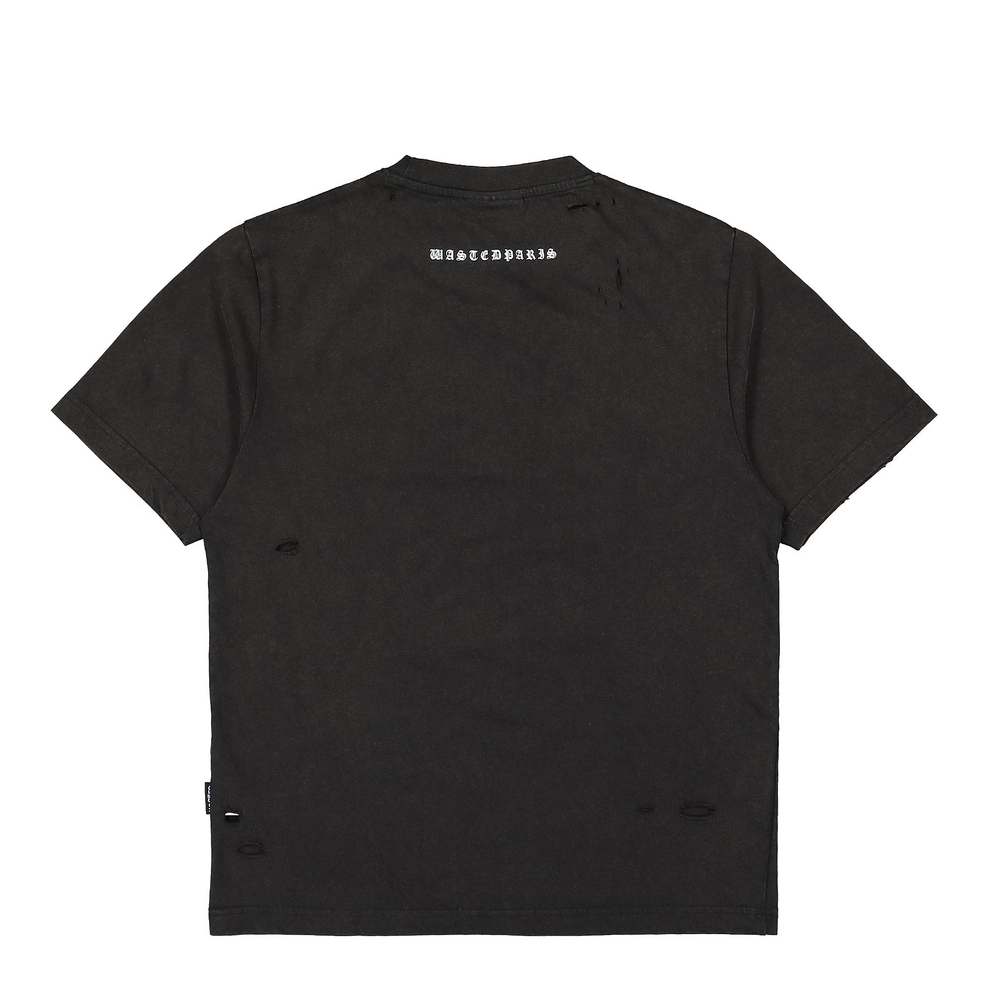 Wasted Paris Destroy Never Comes T-Shirt Faded Black T-Shirts Material | Overkill