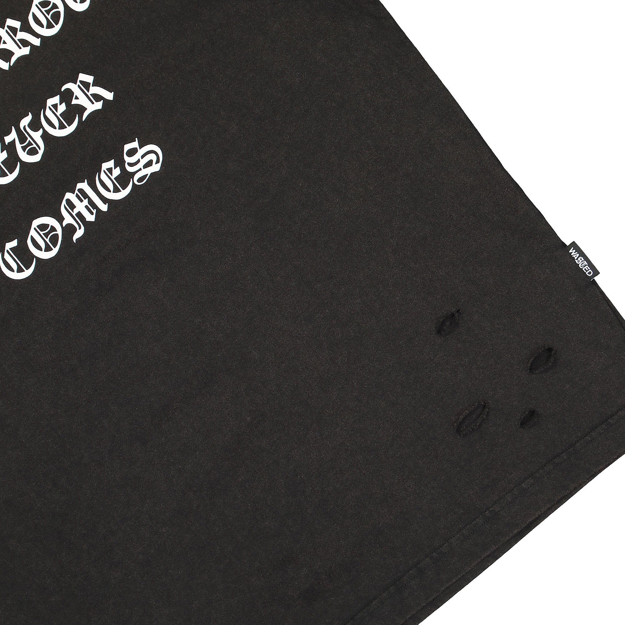 Wasted Paris Destroy Never Comes T-Shirt Faded Black T-Shirts Detailfoto | Overkill