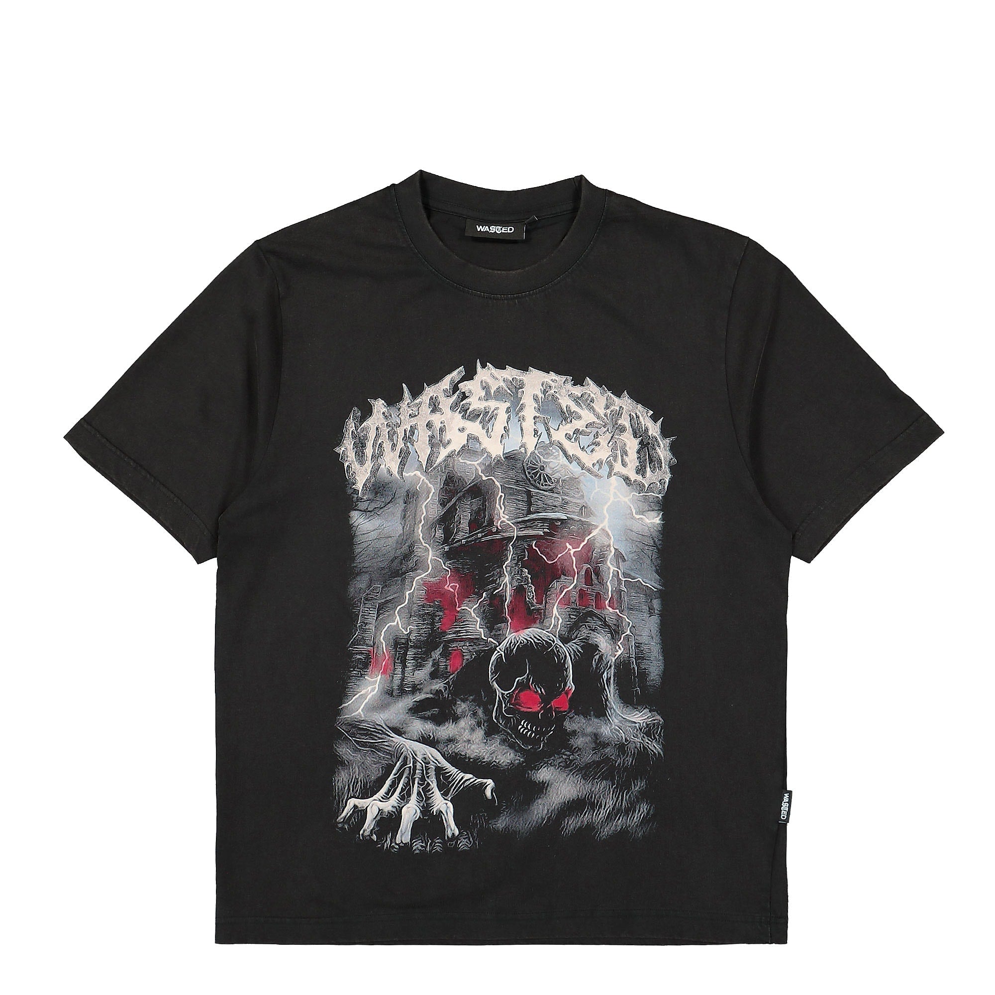 Wasted Paris Undead T-Shirt Faded Black T-Shirts 168225 | Overkill