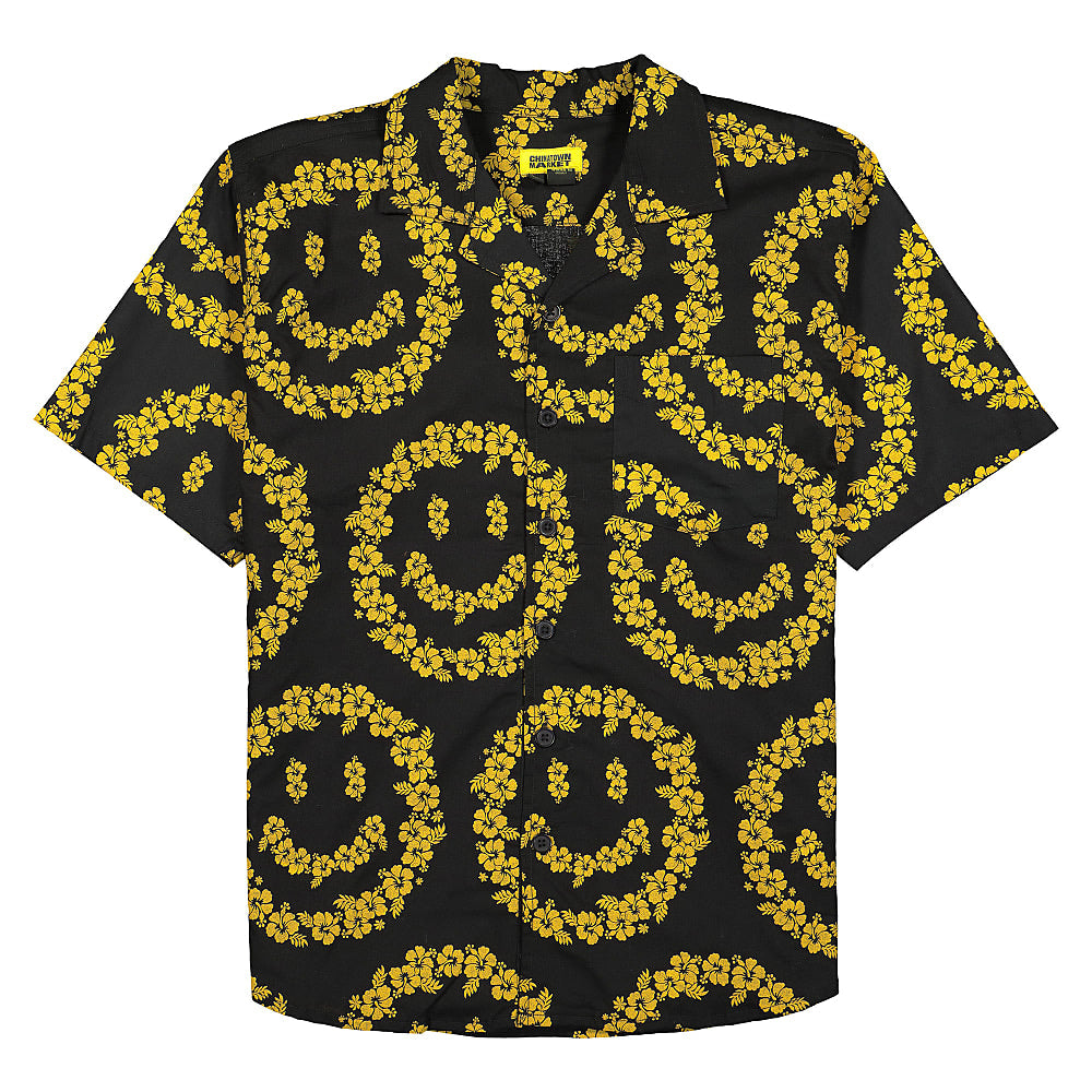 Chinatown Market Smiley Floral Shirt Black Shirts 1690006 / 0001 | Overkill