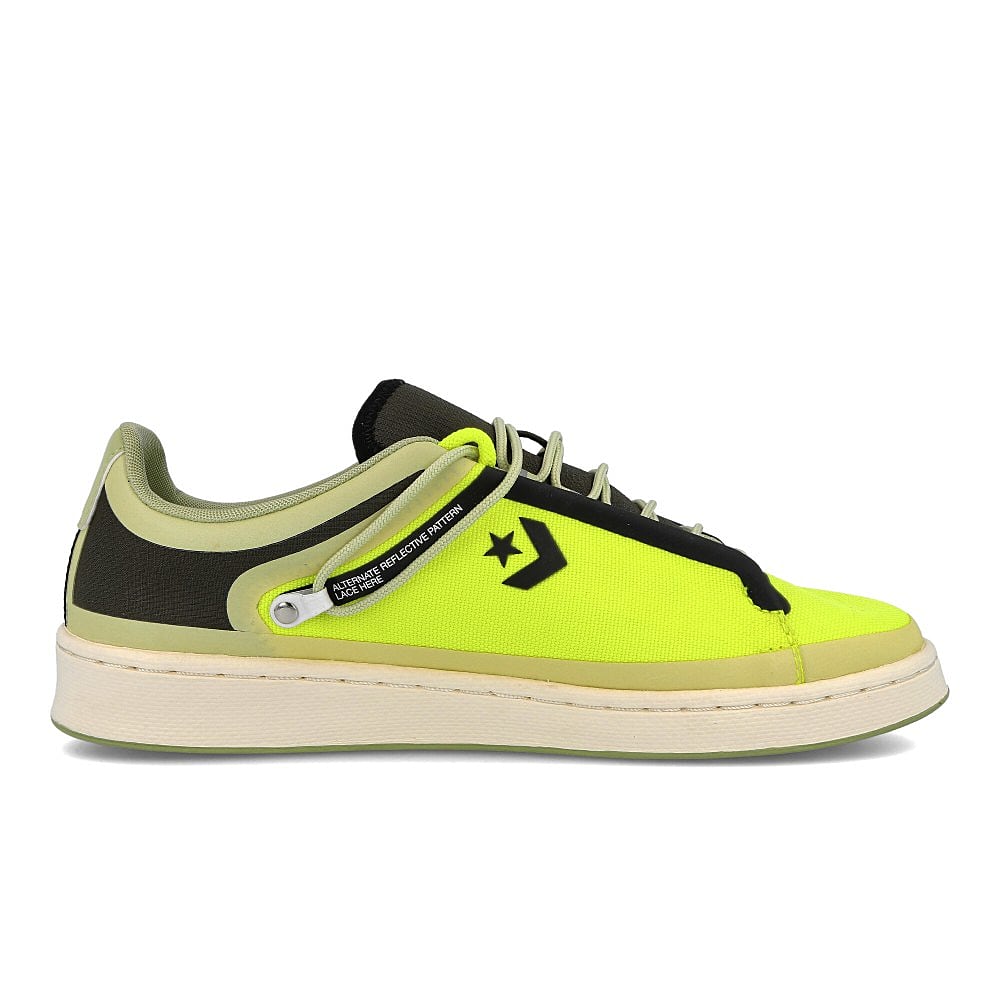 Converse Seam Tape x Converse Pro Leather Ox Lemon Venom / Black / Egret Material | Overkill