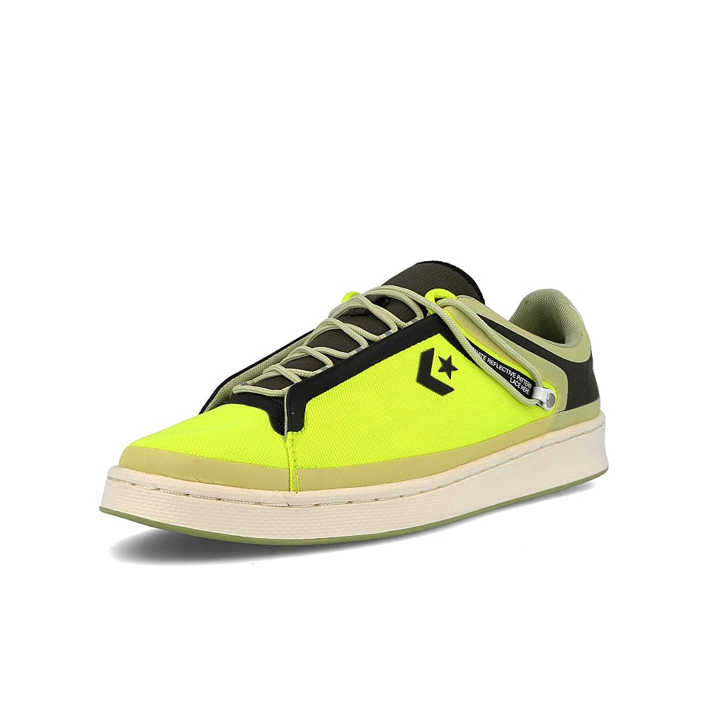 Converse Seam Tape x Converse Pro Leather Ox Lemon Venom / Black / Egret Detailfoto | Overkill