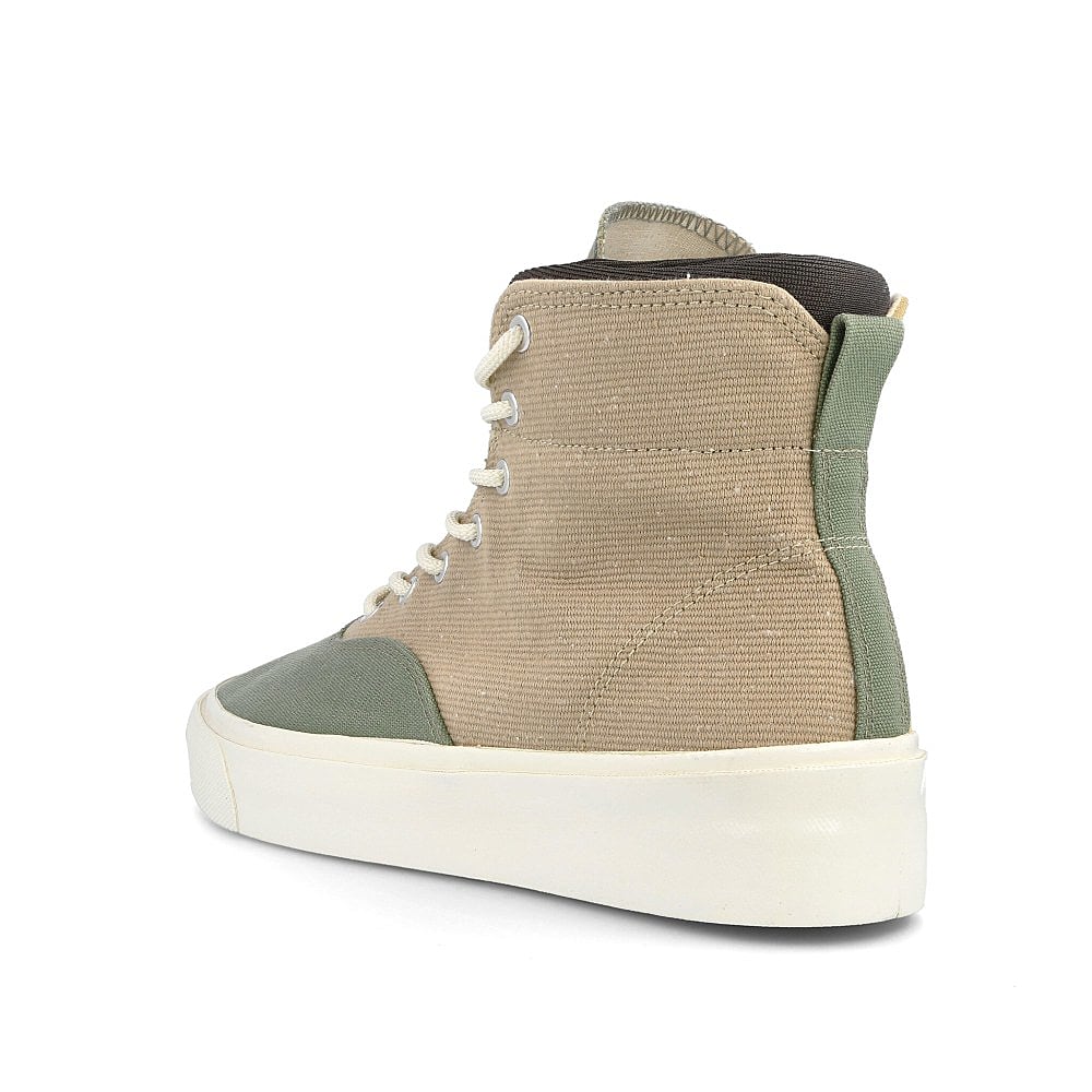 Converse skid grip hi Safari-Biscotti-Oil Green Sneakers Material | Overkill