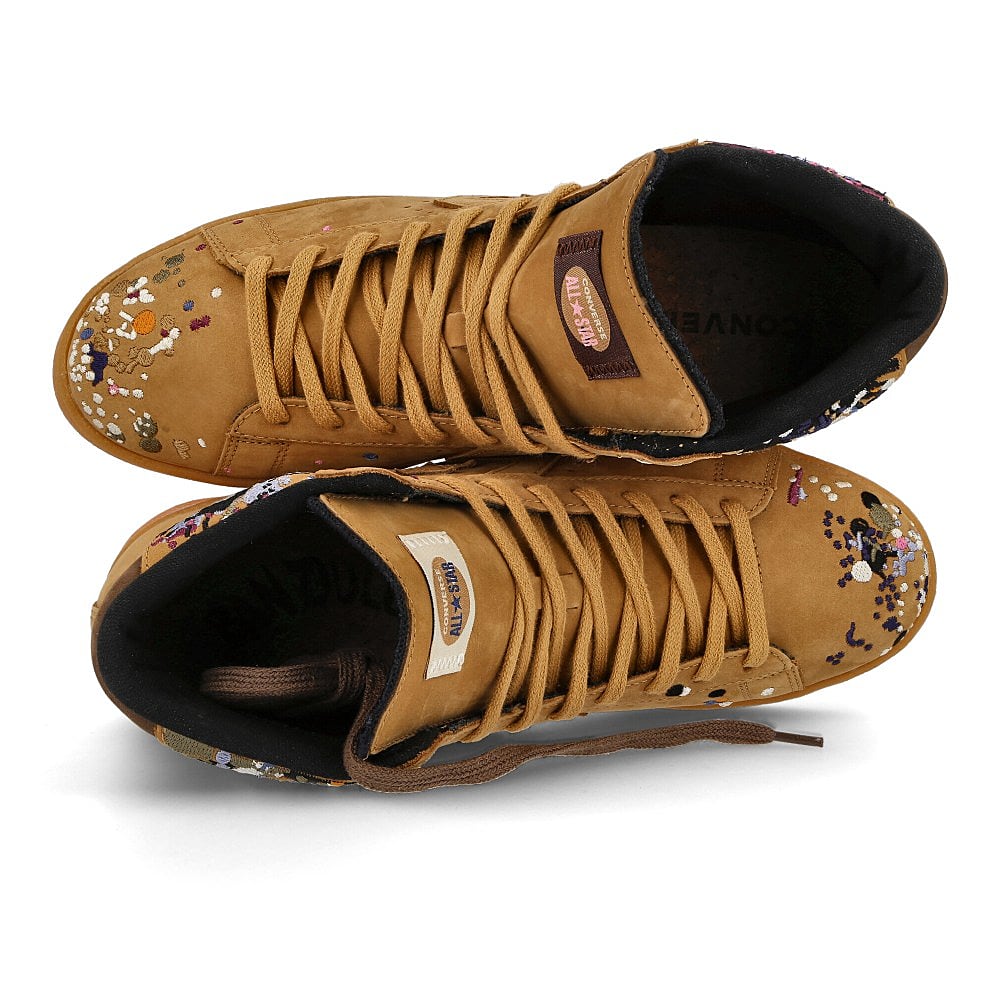 Converse Bandulu x Converse Pro Leather Mid Flux -Gum Light Honey-Brown Sneakers Material | Overkill