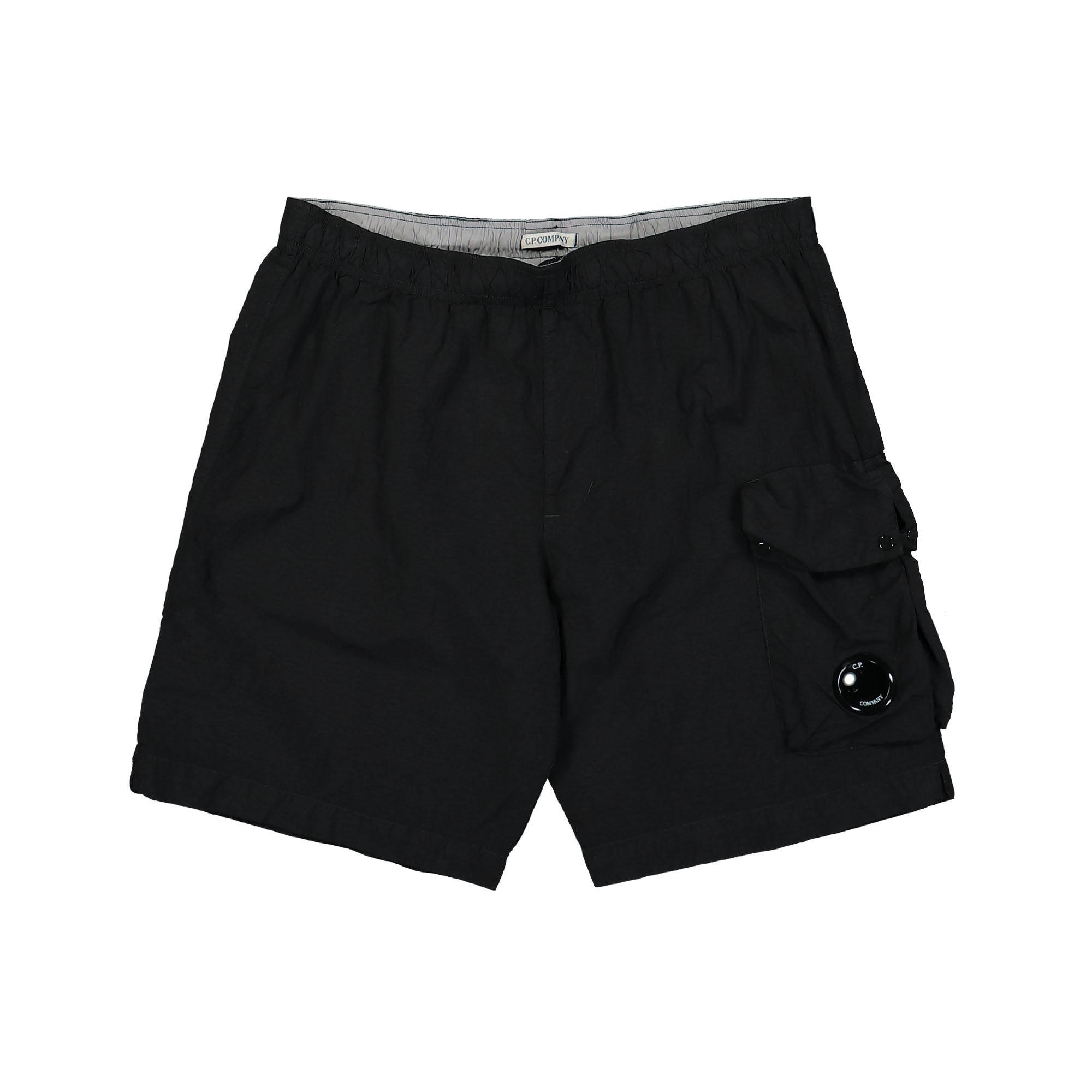 C.P. Company Flatt Nylon Cargo Swim Shorts Black Swimwear 16CMBW217A-005991G 999 | Overkill