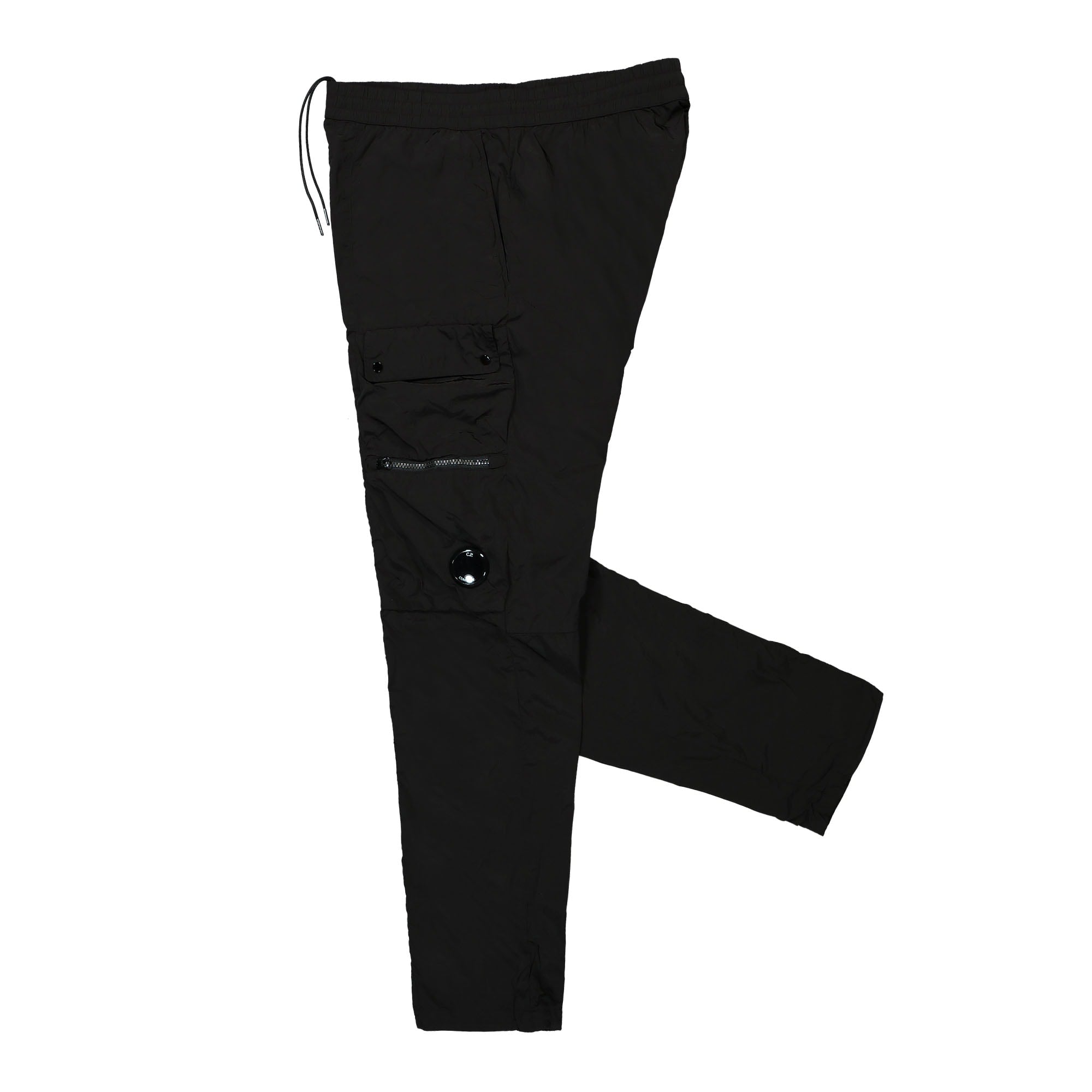 C.P. Company Chrome-R Regular Utility Pants Black Casual Pants Close-up | Overkill