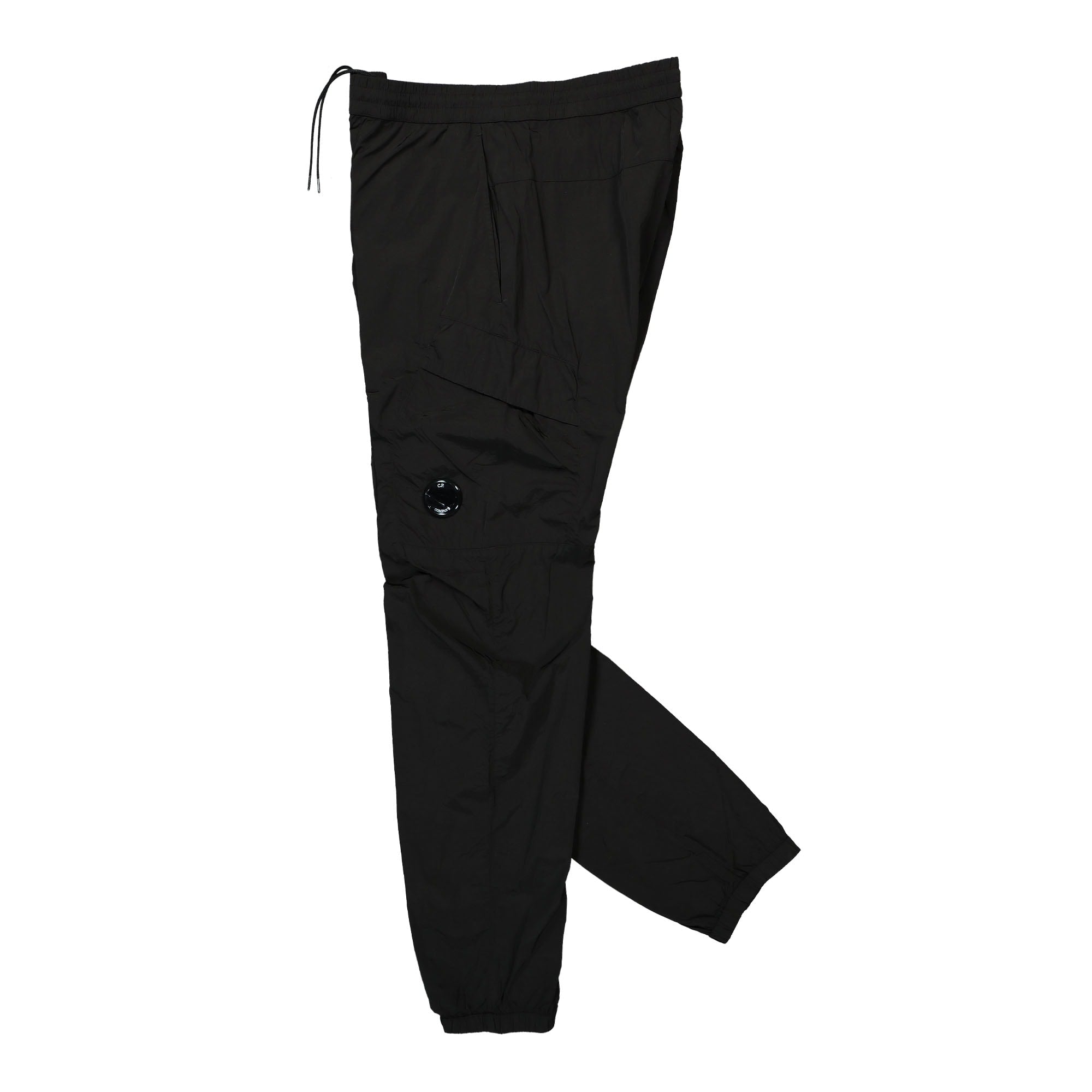 C.P. Company Chrome-R Regular Track Pant Black Sweat & Track Pants Close-up | Overkill