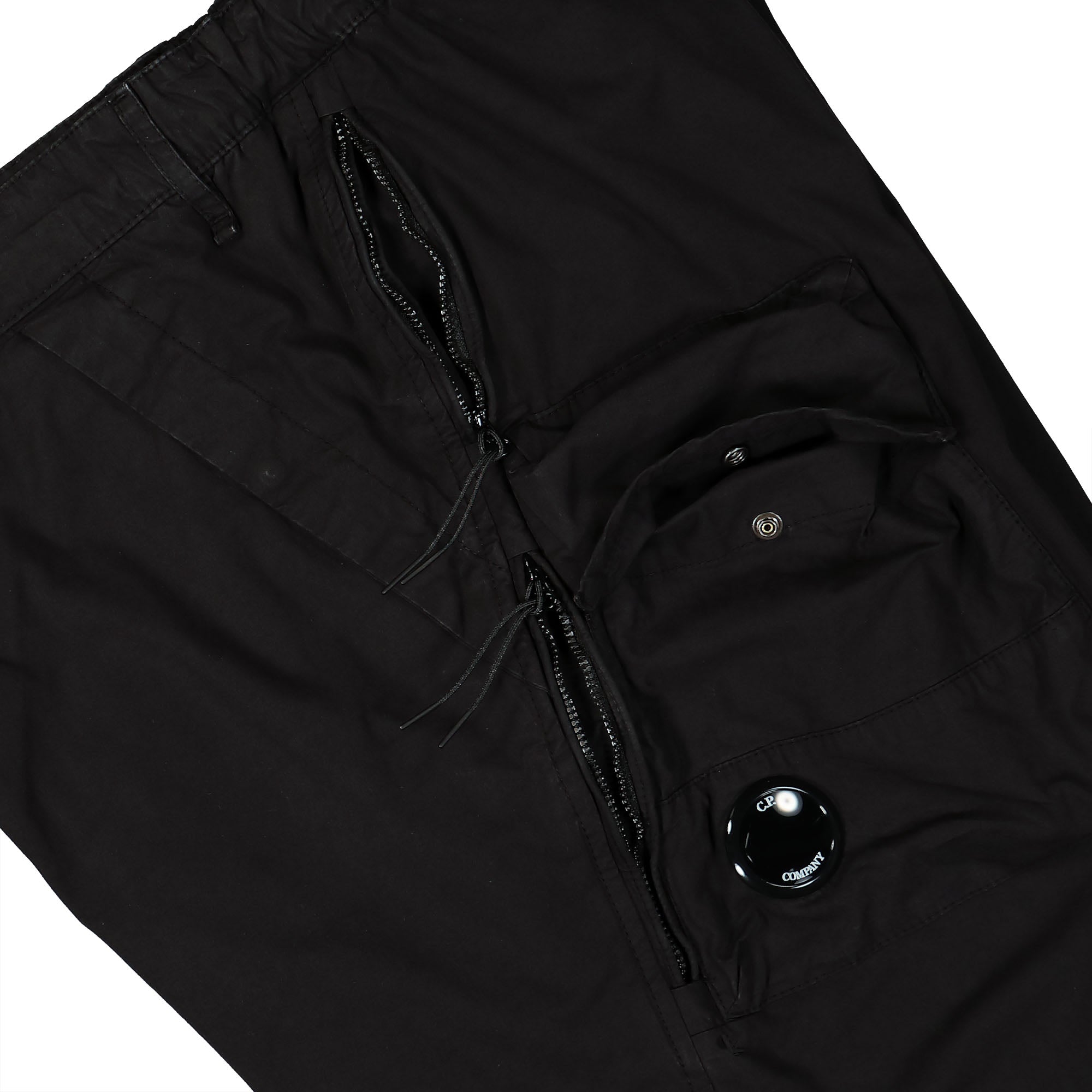 C.P. Company Micro Reps Loose Utility Pants Black Casual Pants Detail view 2 | Overkill