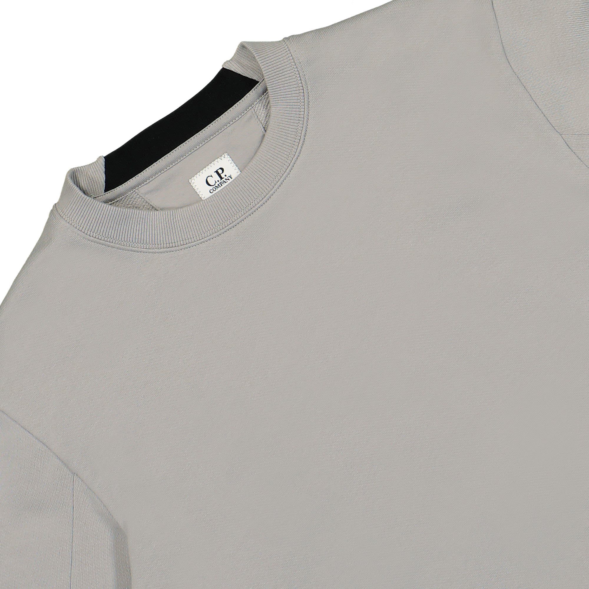 C.P. Company Diagonal Raised Fleece Sweatshirt Drizzle Sweatshirts Close-up | Overkill