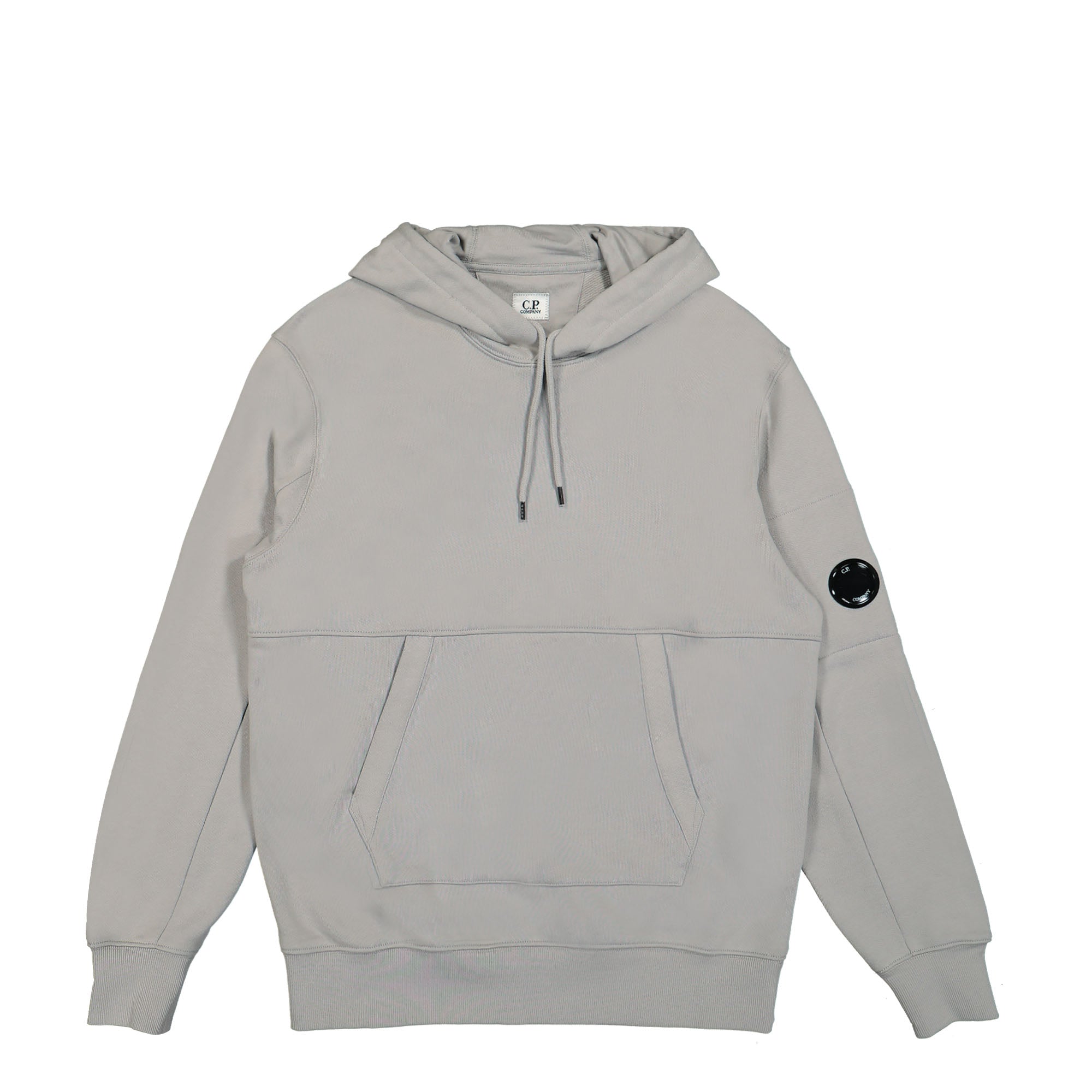 C.P. Company Diagonal Raised Fleece Hoodie Drizzle Hoodies 16CMSS023A-005086W 913 | Overkill
