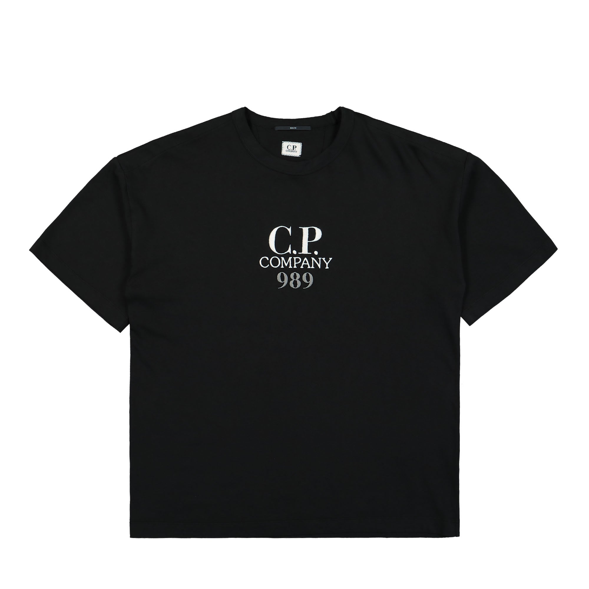 C.P. Company 20/1 Jersey Boxy Logo T-Shirt Black T-Shirts 16CMTS231A-005697G 999 | Overkill