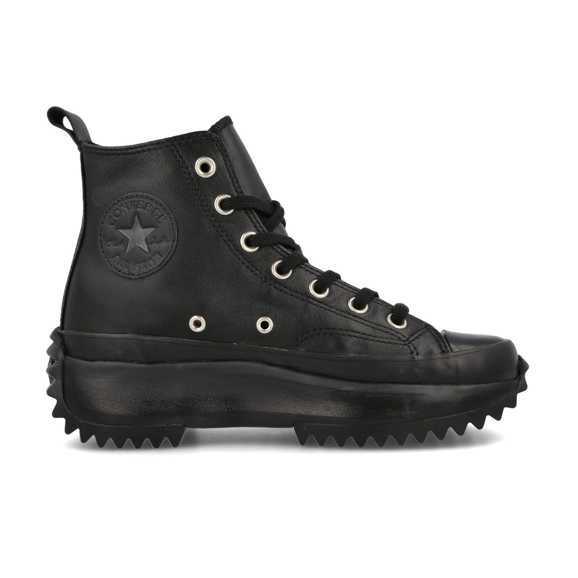 Converse run star hike hi Black-Black Sneakers Silhouette | Overkill