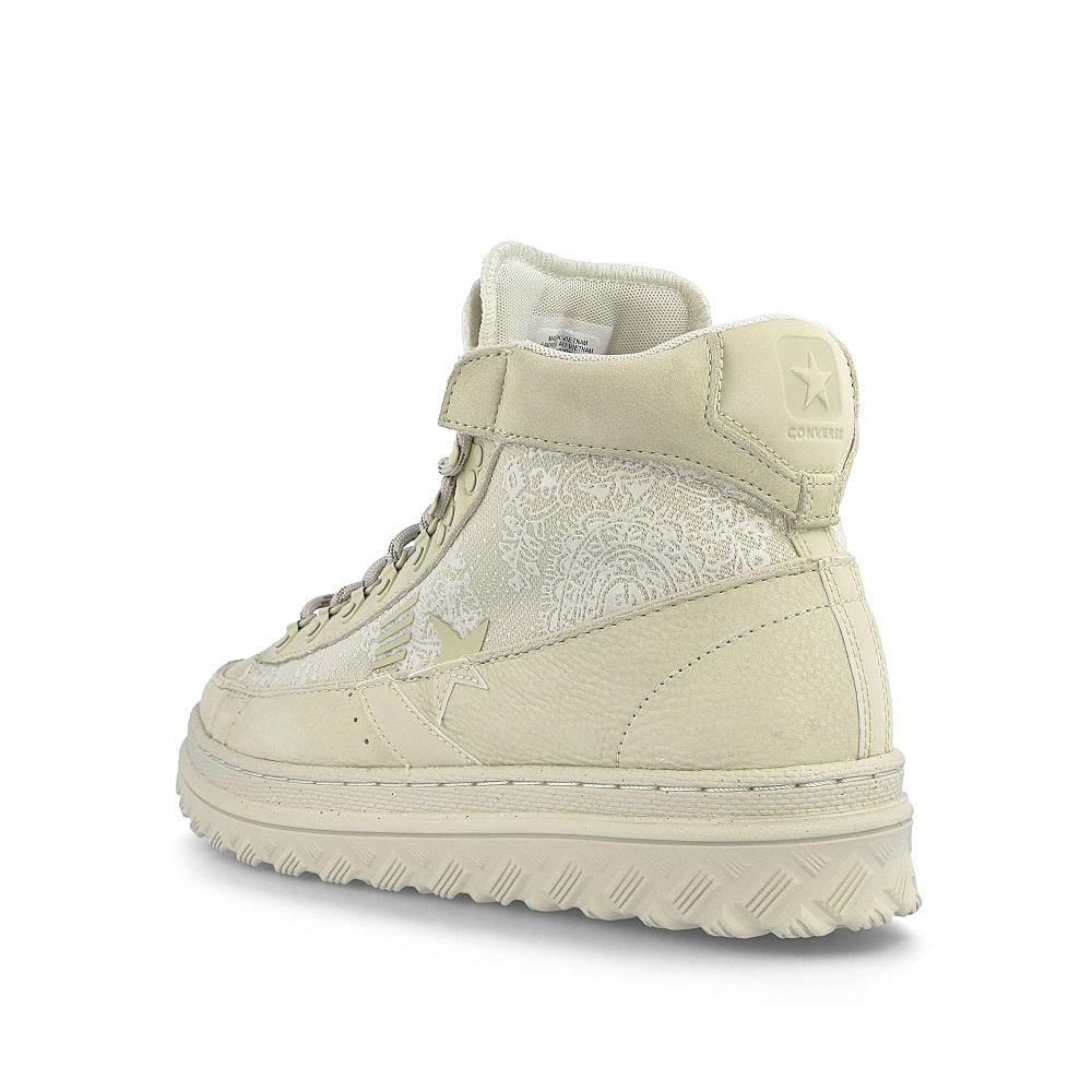 Converse paria /FARZANEH x Converse Pro Leather X2 Mid Icicle Green-Green Haze-Silver Green Sneakers Material | Overkill