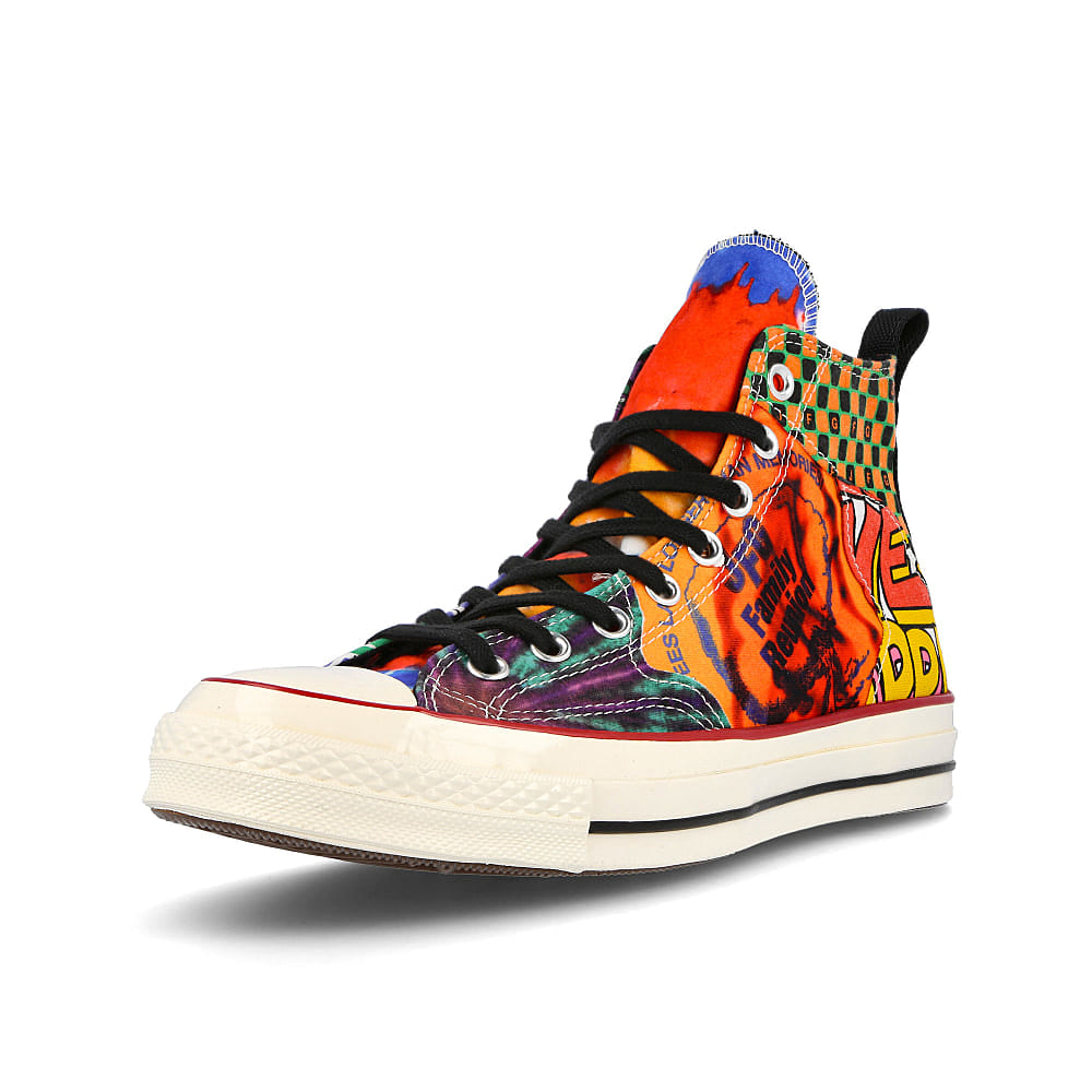Converse Joe Freshgoods x Converse Chuck 70 Hi Black-Multi-Egret Sneakers Close Up | Overkill