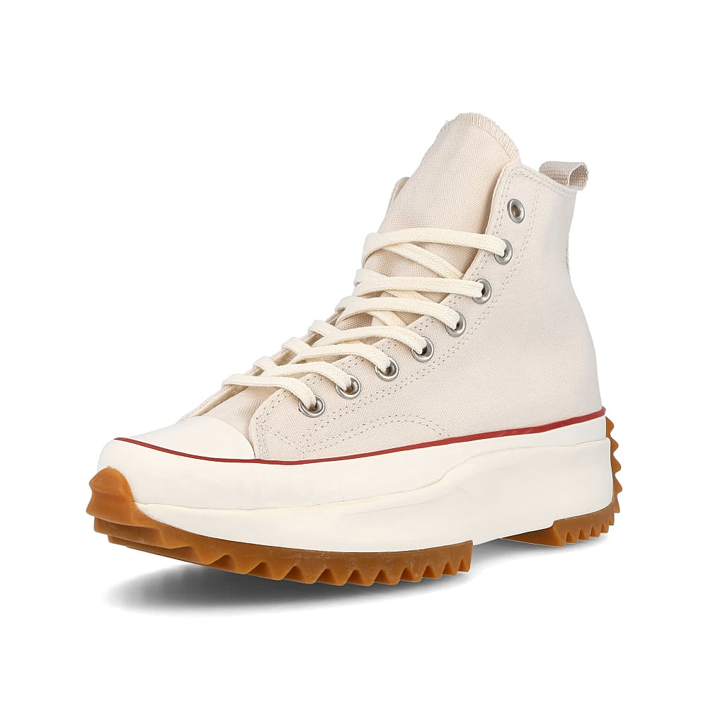 Converse run star hike hi Parchment-Egret-Gum Honey Sneakers Close Up | Overkill