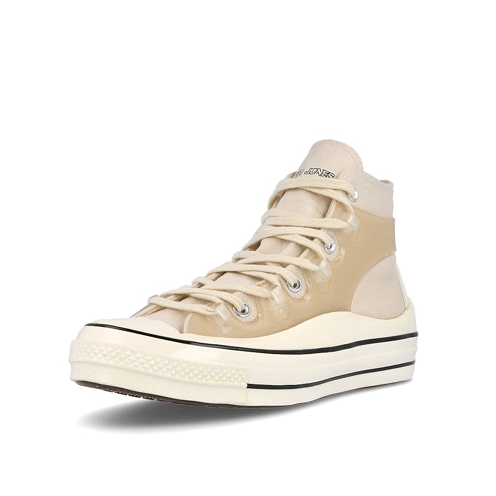 Converse Kim Jones x Converse Chuck 70 Utility Wave Hi Natural Ivory-Egret-Black High Top Sneakers Close Up | Overkill