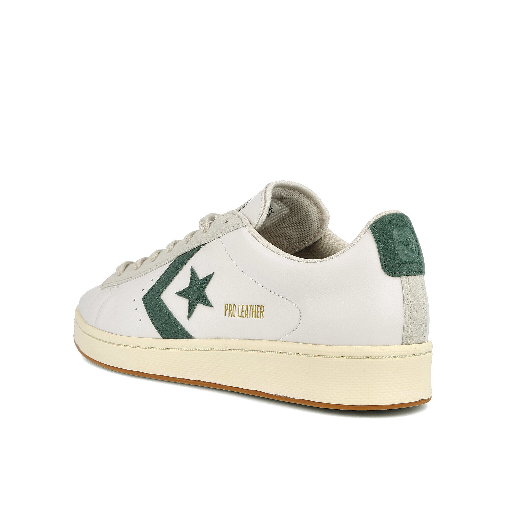 Converse pro leather ox White / Forrest Pine / Pale Putty Close-up | Overkill