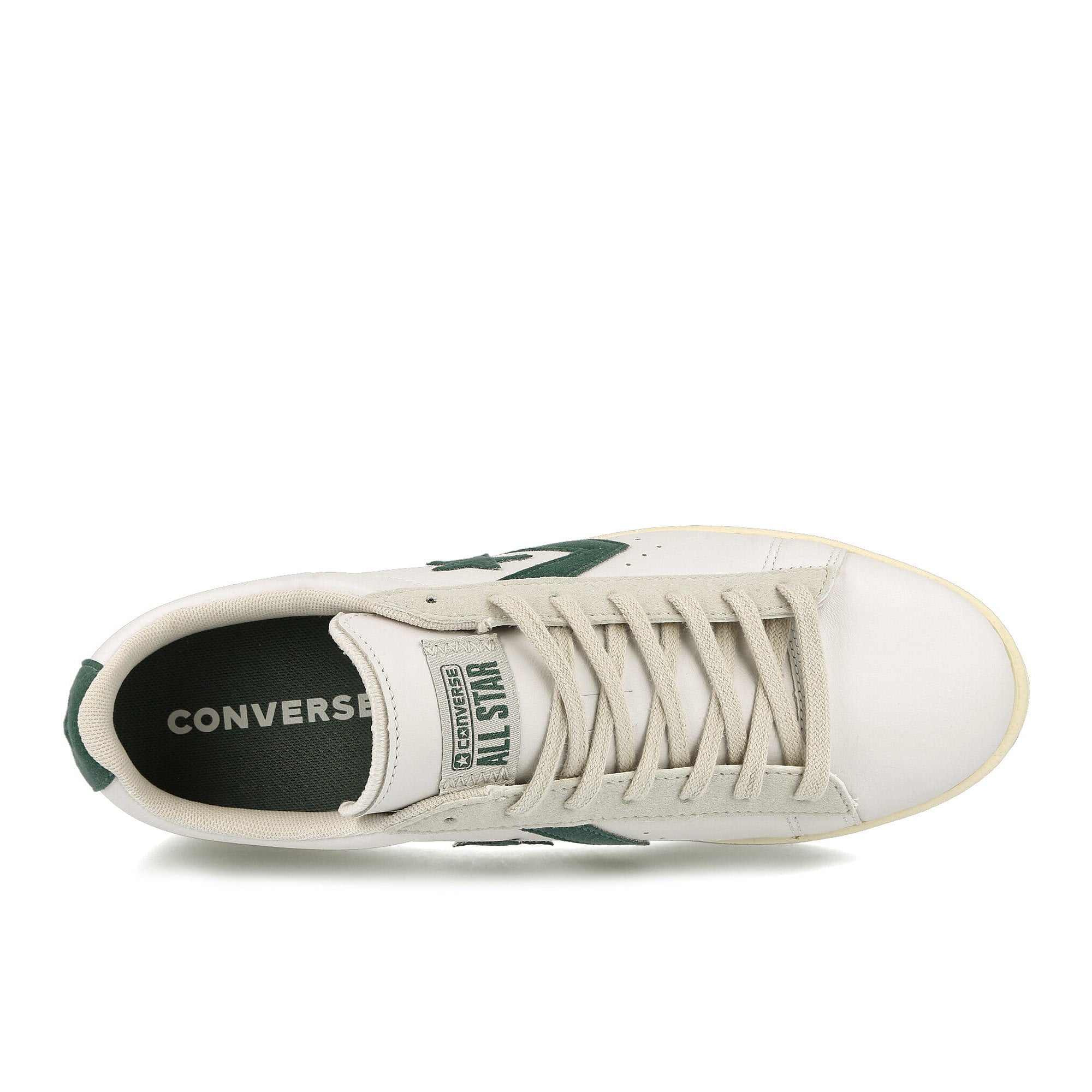 Converse pro leather ox White / Forrest Pine / Pale Putty Detail view 1 | Overkill