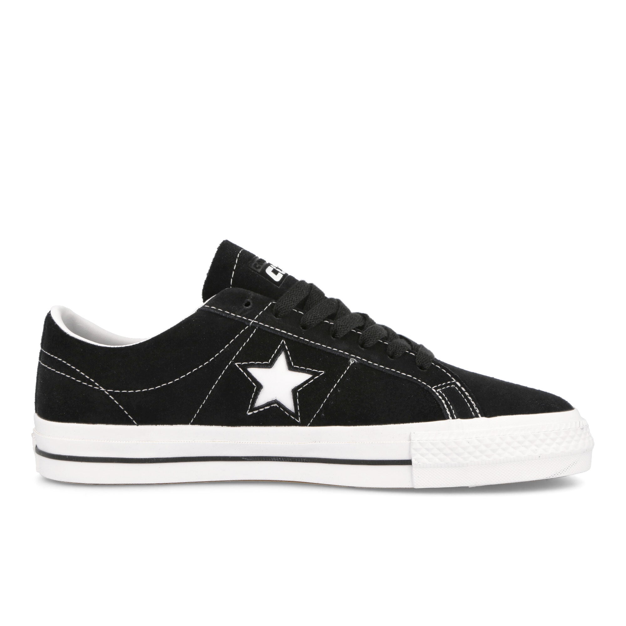 Converse One Star Pro OX Black / Black / White Low Top Sneakers Silhouette | Overkill