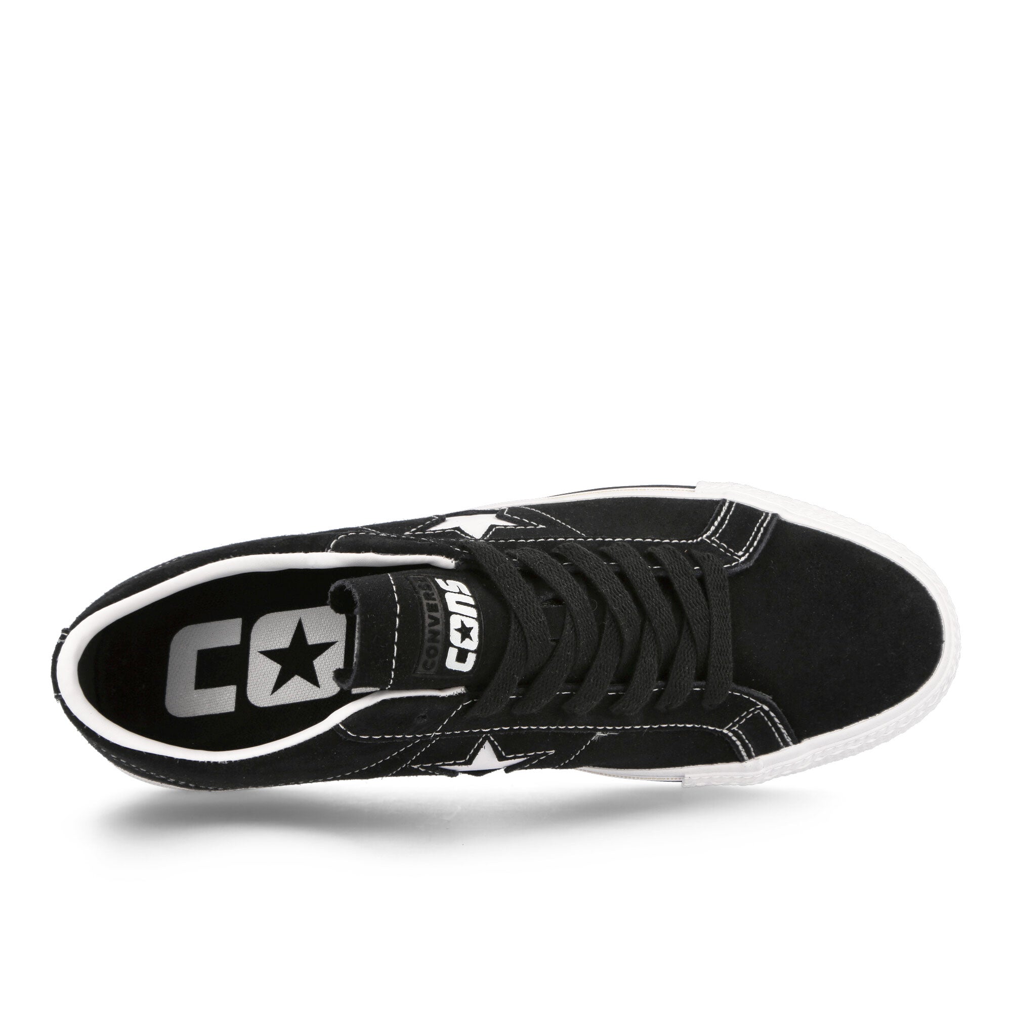 Converse One Star Pro OX Black / Black / White Low Top Sneakers Detailfoto | Overkill
