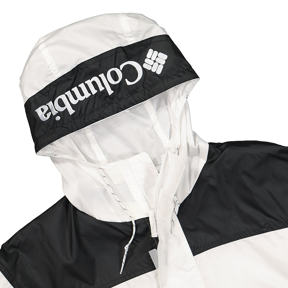 Columbia Challenger Windbreaker White - Black Windbreaker Close-up | Overkill