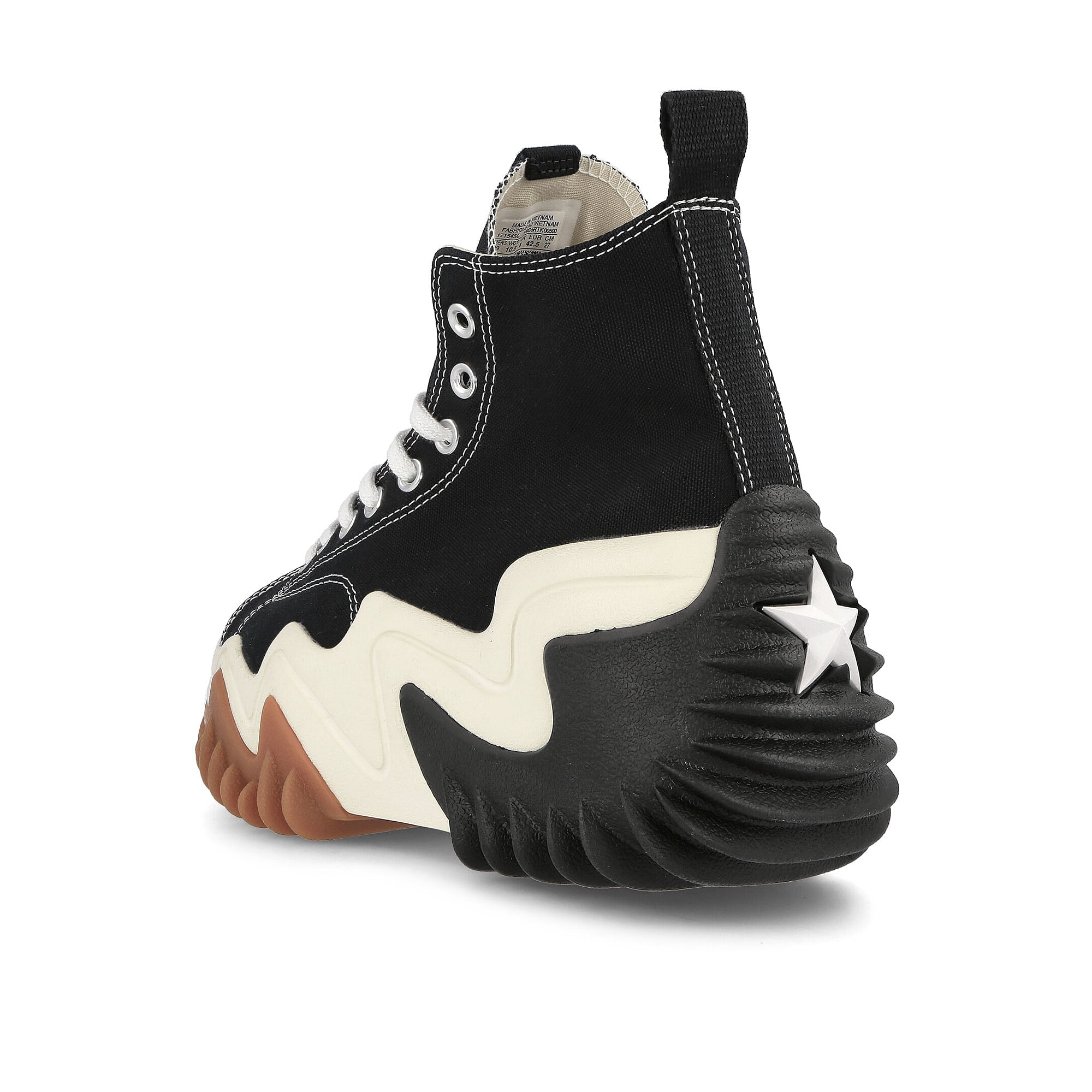 Converse run star motion hi Black / White / Gum Honey Close-up | Overkill