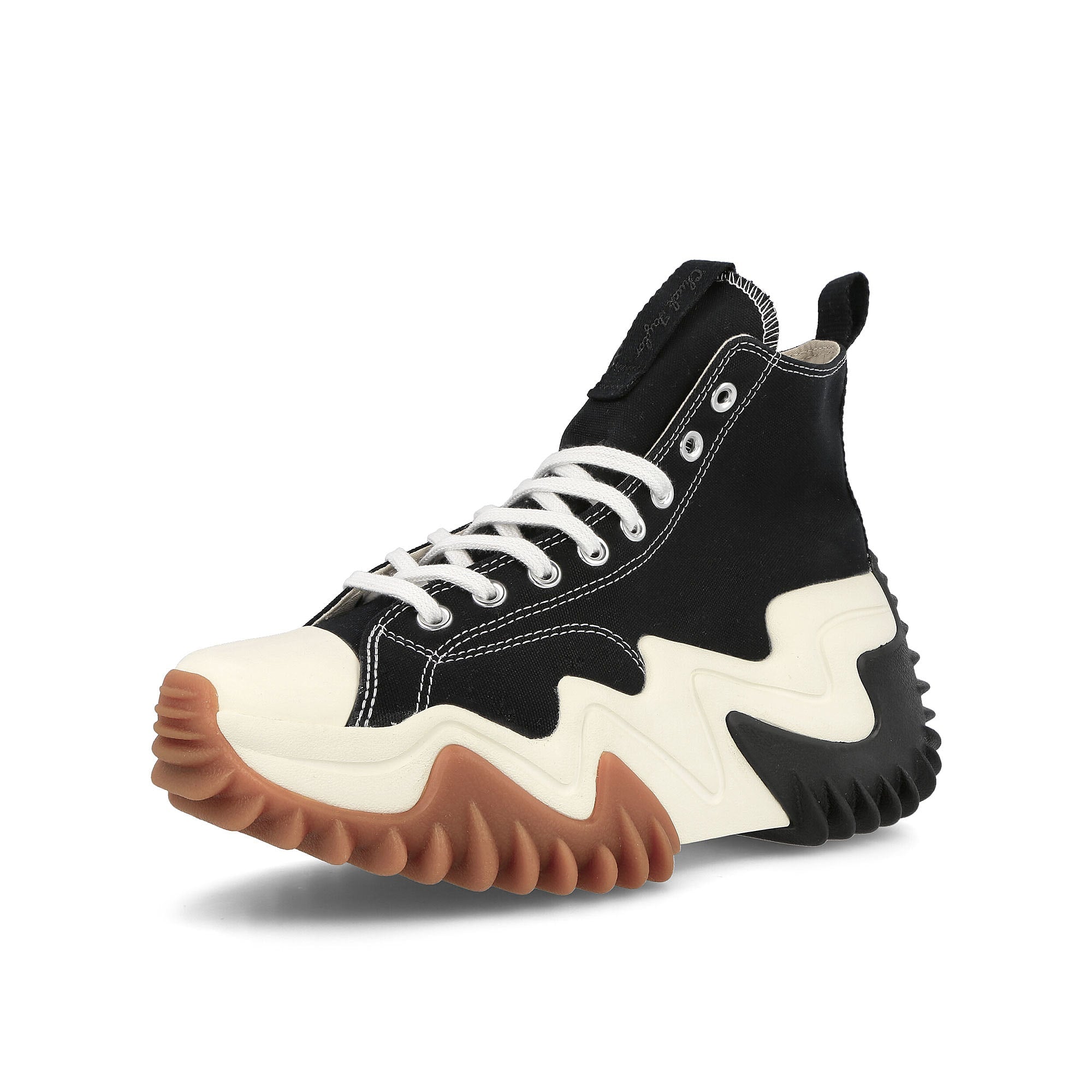 Converse run star motion hi Black / White / Gum Honey Detailfoto | Overkill