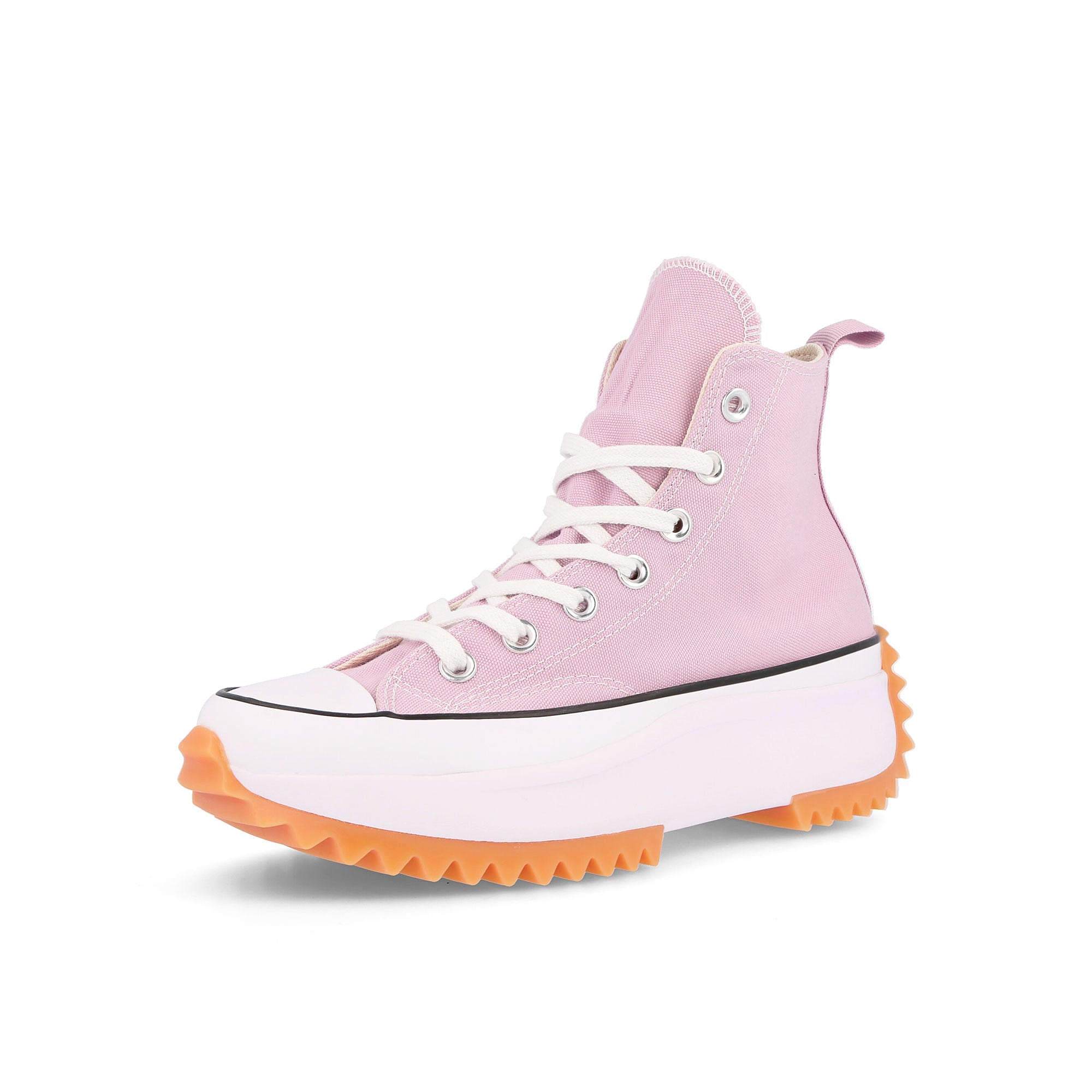 Converse runstar hike hi Himalayan Salt-White-Black Sneakers Close Up | Overkill