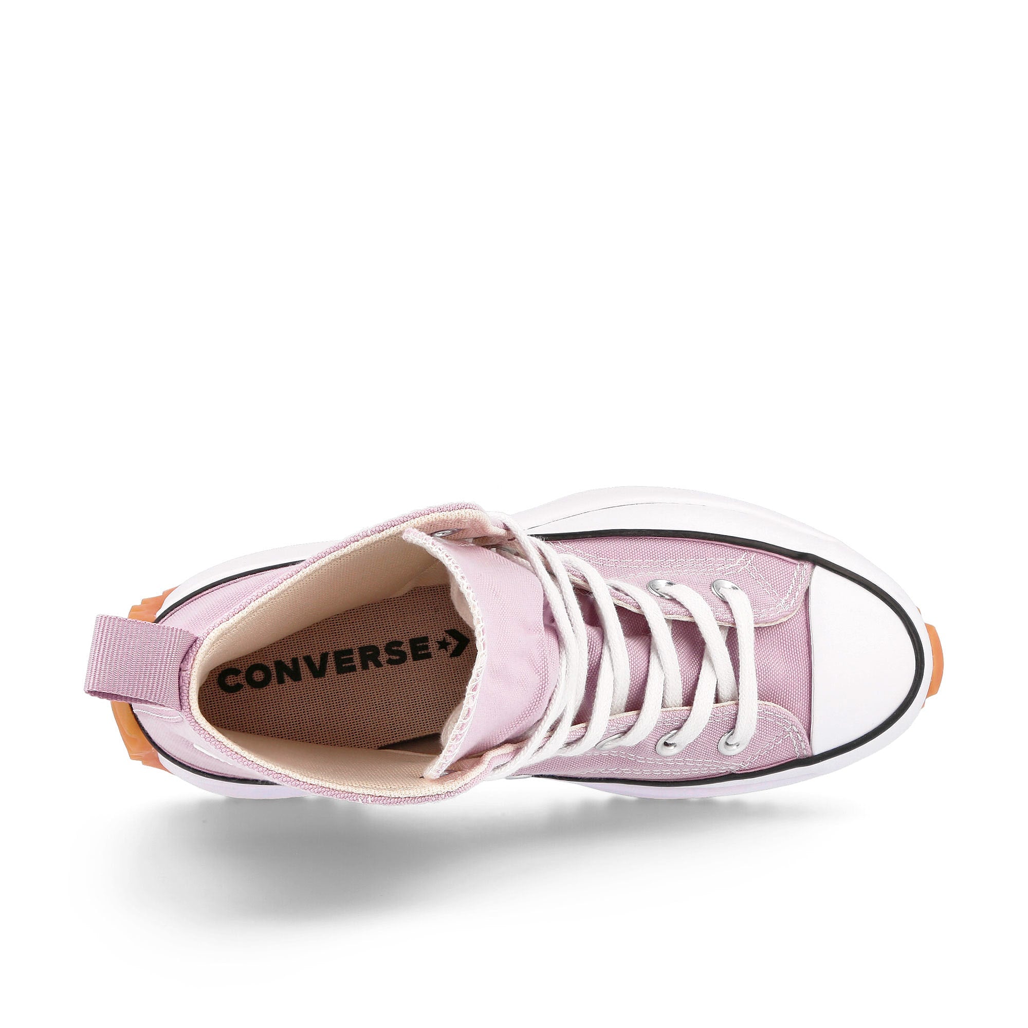 Converse runstar hike hi Himalayan Salt-White-Black Sneakers Detailfoto | Overkill