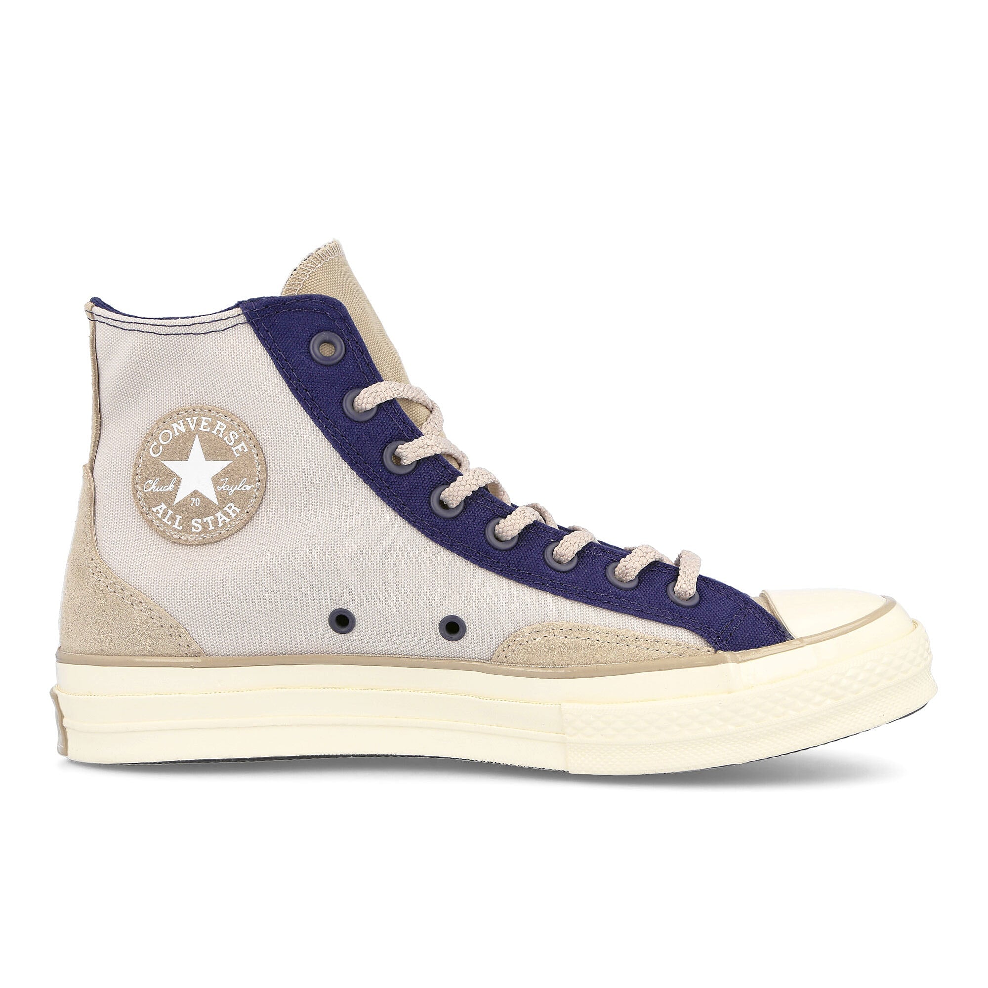 Converse chuck 70 court hi Pale Putty-Midnight Navy-Egret Sneakers Silhouette | Overkill