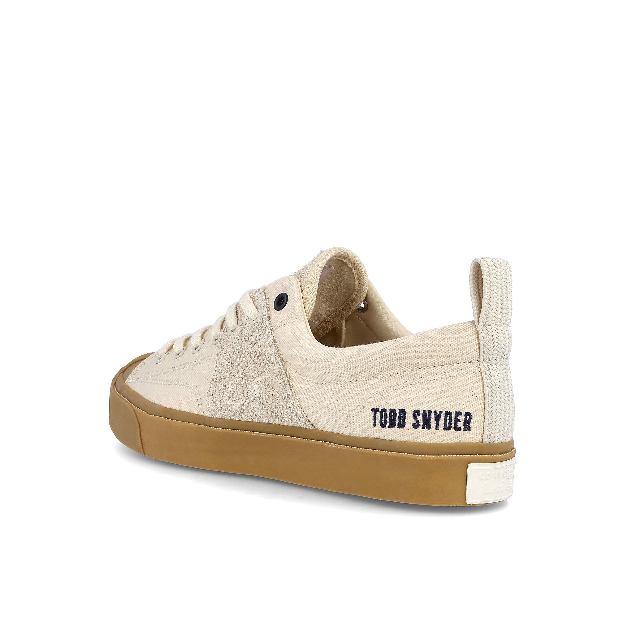 Converse Todd Snyder x Converse Jack Purcell OX Egret / Egret / Gum Close-up | Overkill
